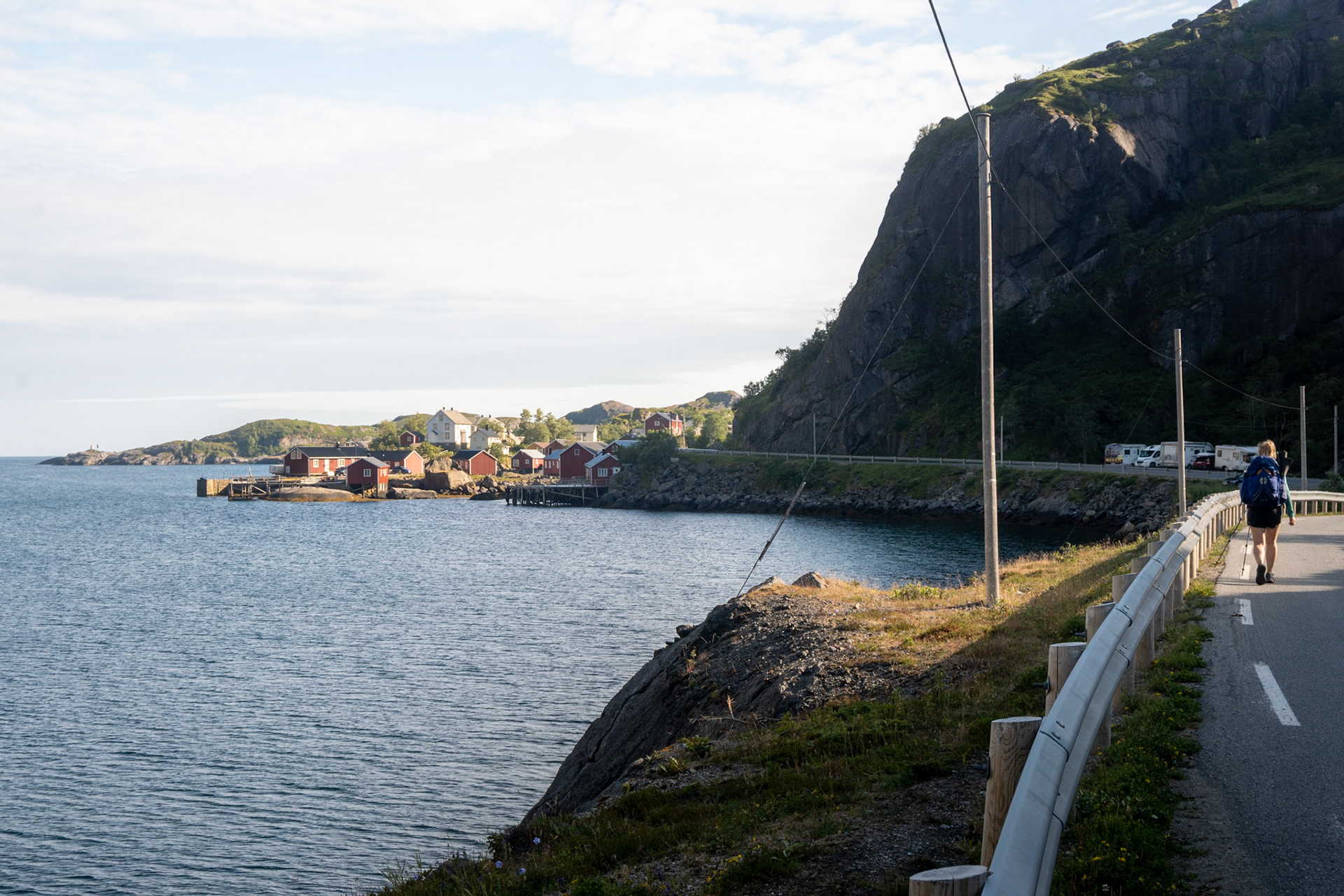 Day 6 - after resupplying in Leknes, we took a bus to the hamlet of Napp and took a coastal path ending in Nusfjord.