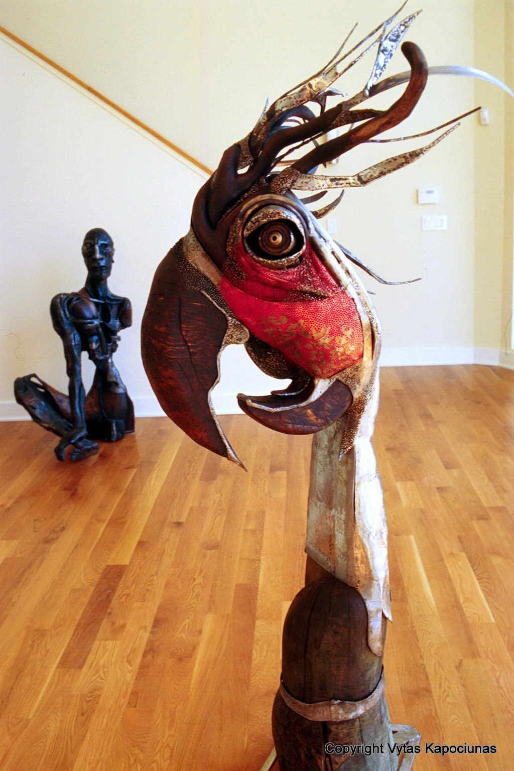 Black Cockatoo ( stainless steel + wood)