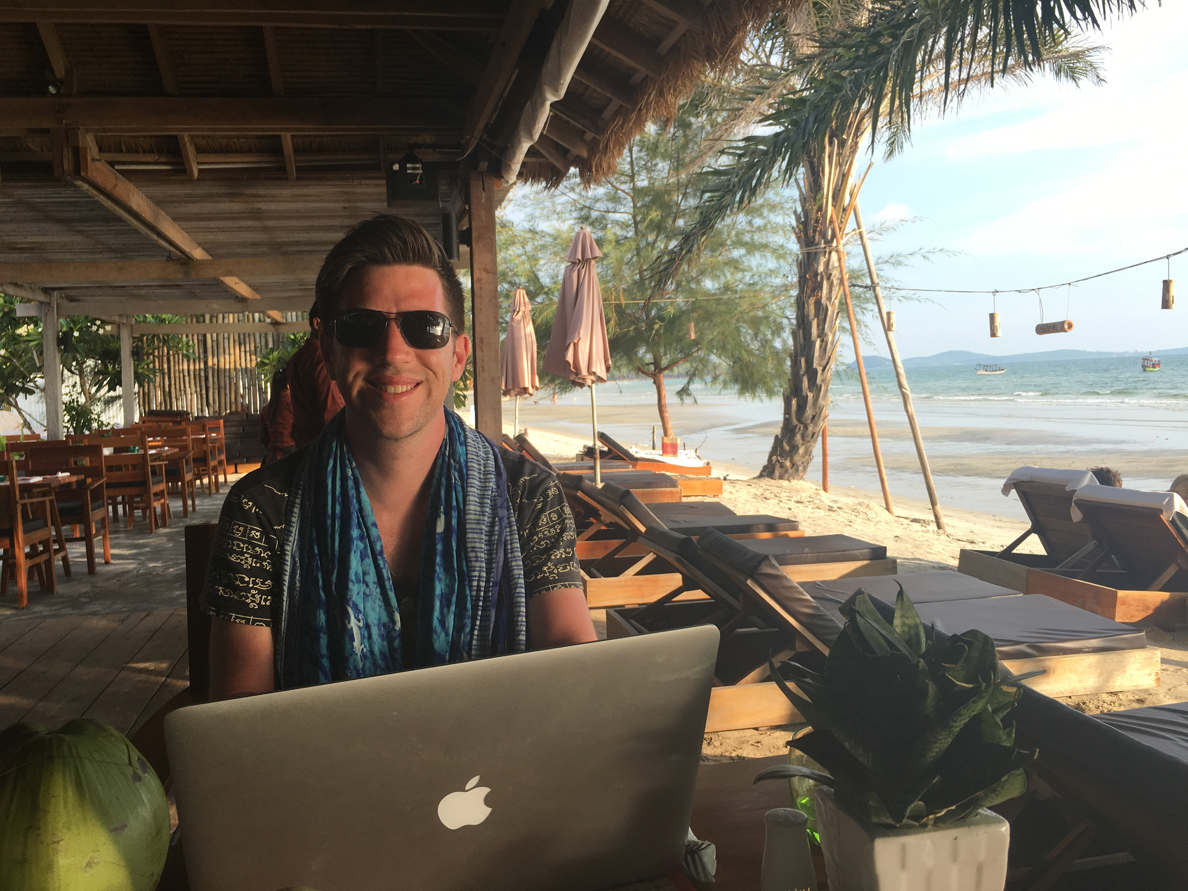 Doing CAD at Otres Beach