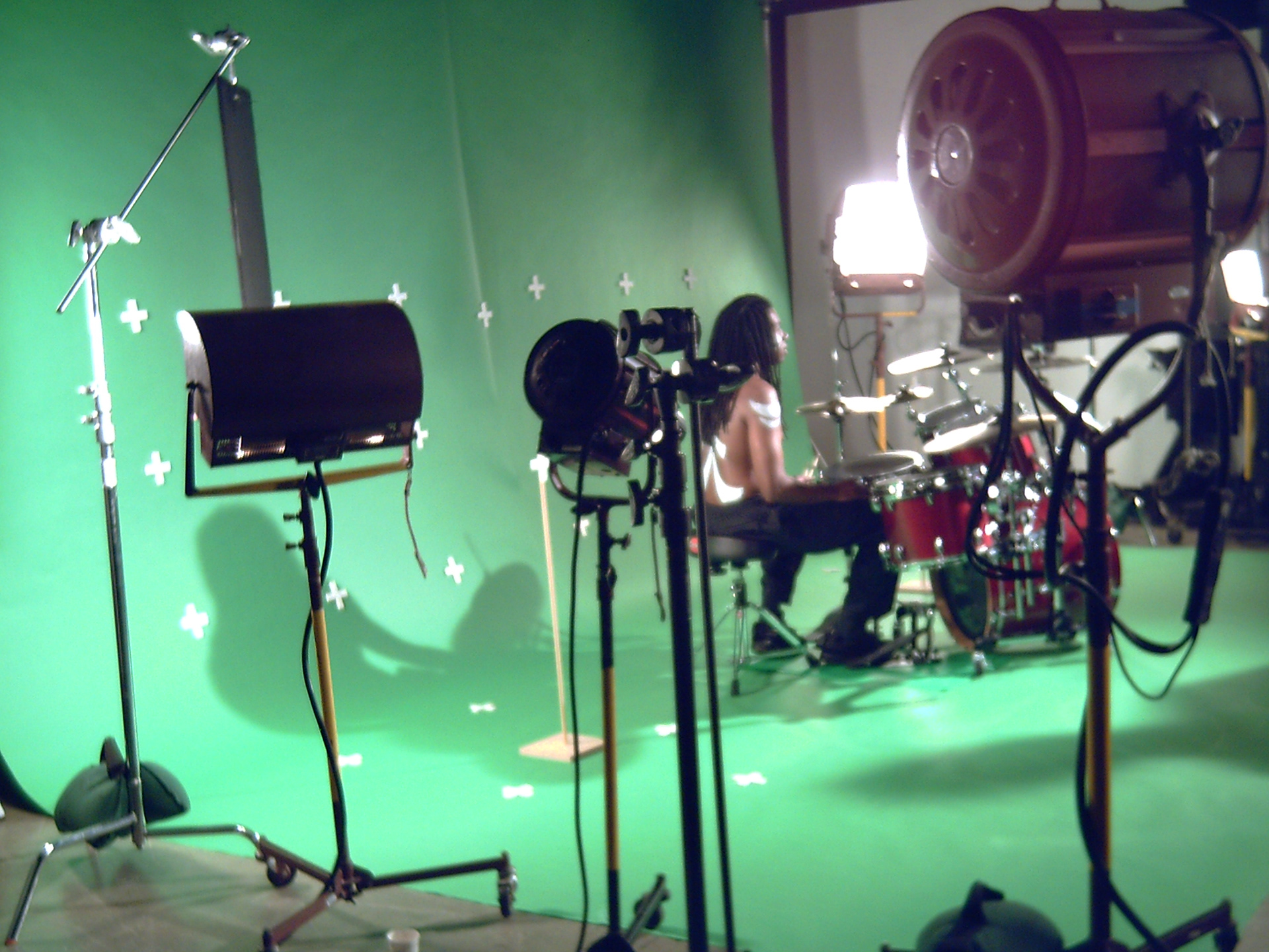 Basic Lighting Set up for Even Green Lighting