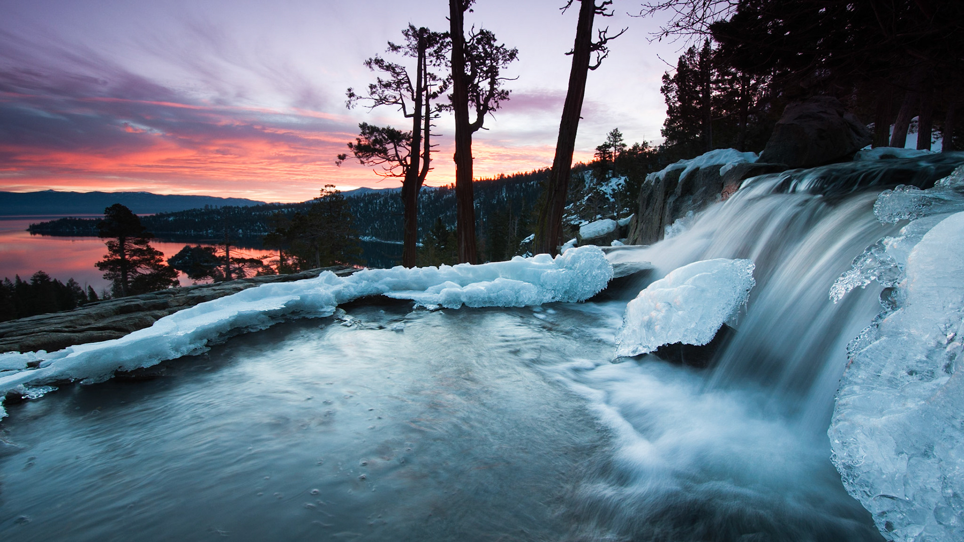 Winter Sunrise, Eagle Falls