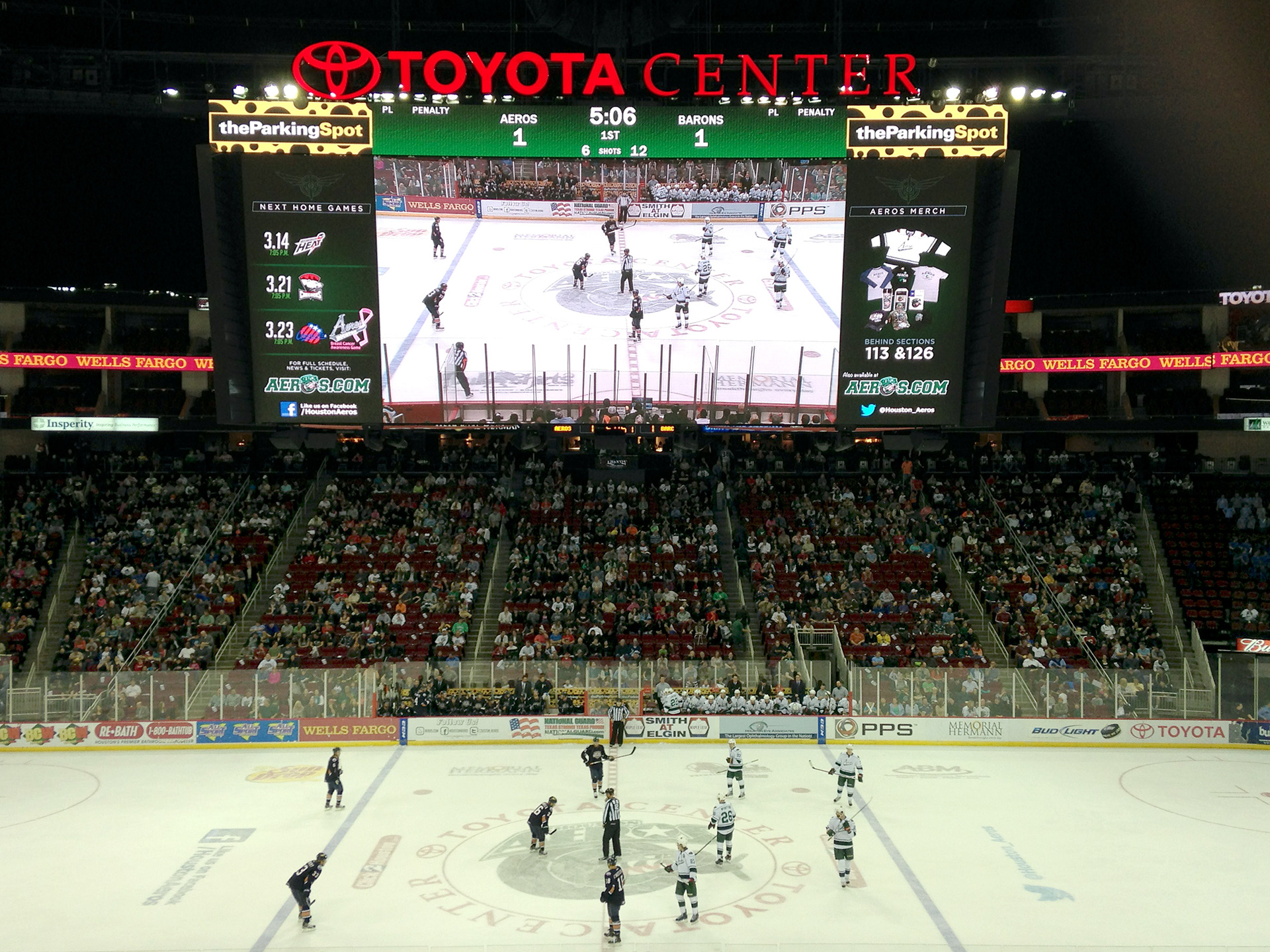 In Game Promotions at Toyota Center