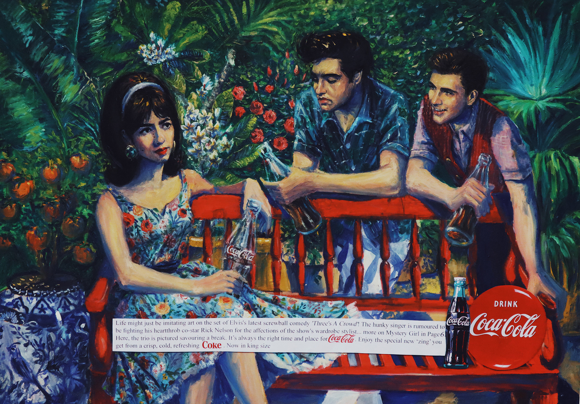 1. “In The Studio” - oil on canvas - 100 x 70 cms.