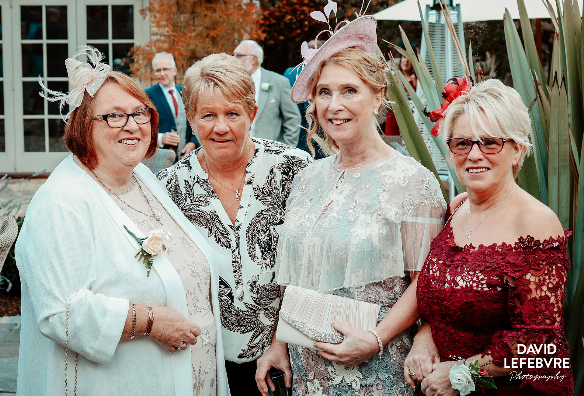 happy family at bay tree wedding in burford