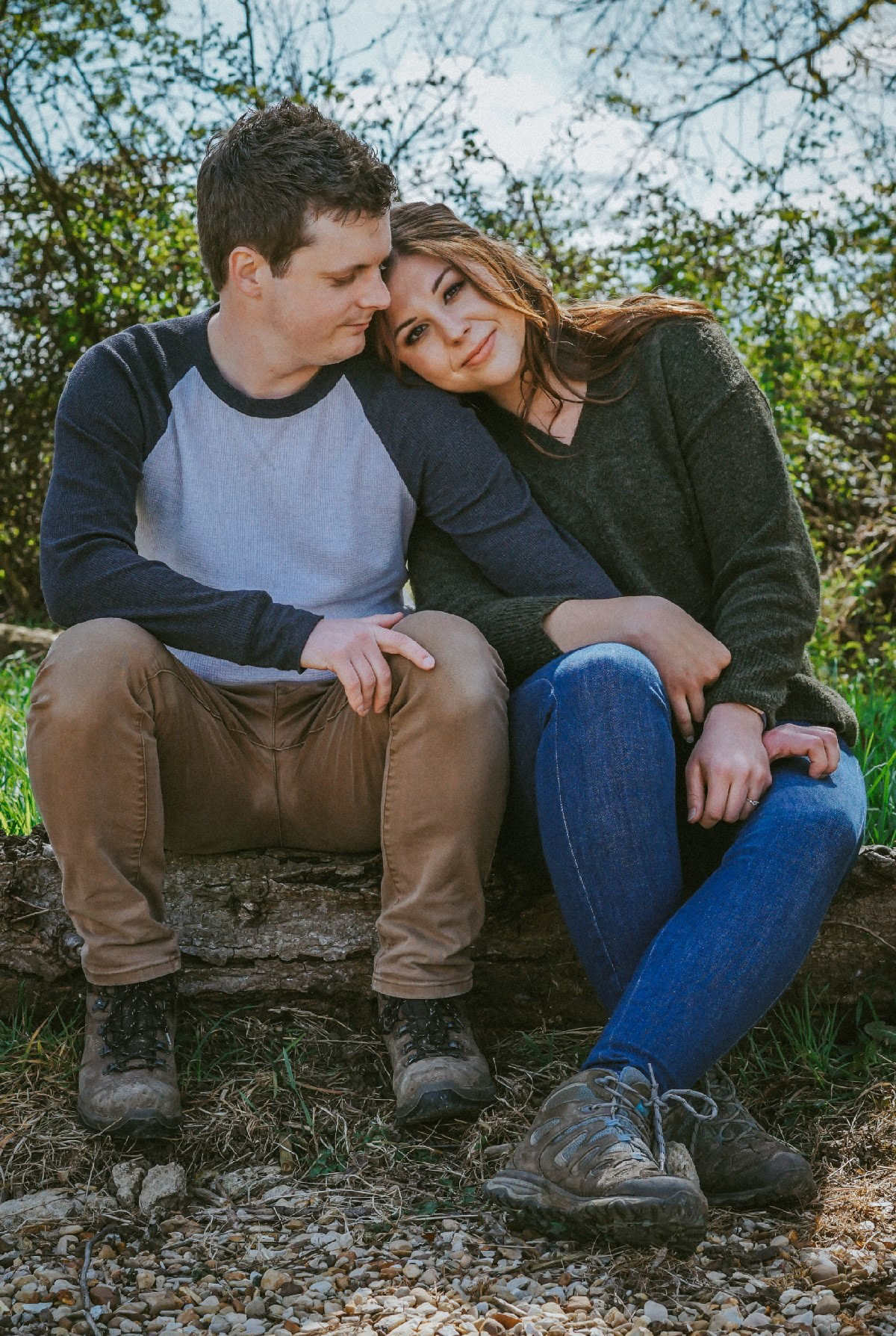 a warm close and reflective couple in a pre wedding engagement shoot with wedding photographer david lefebvre from milton keynes covering buckinghamshire and oxfordshire