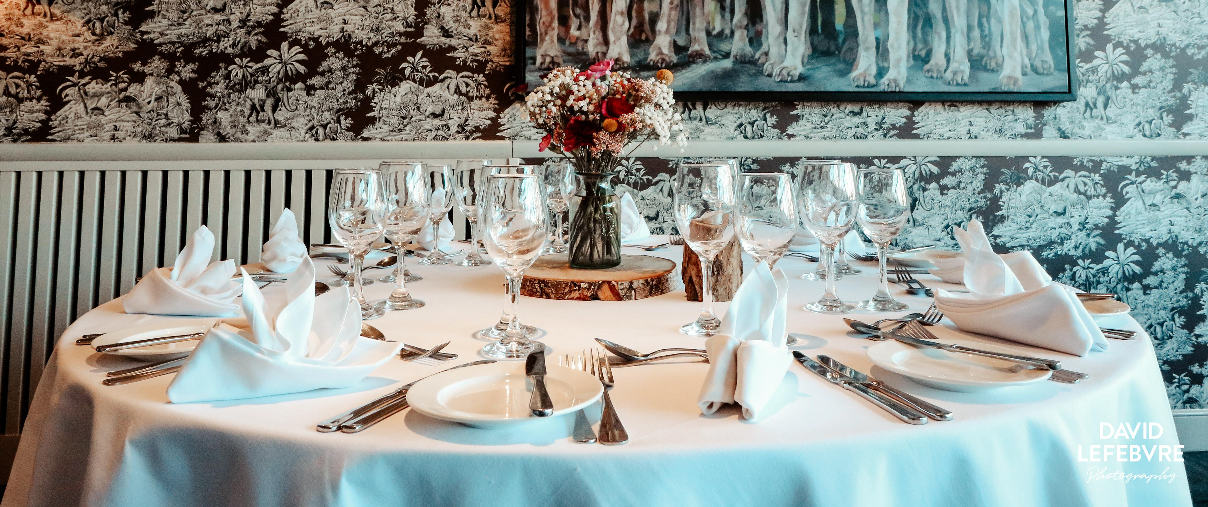 bay tree hotel wedding table arrangement