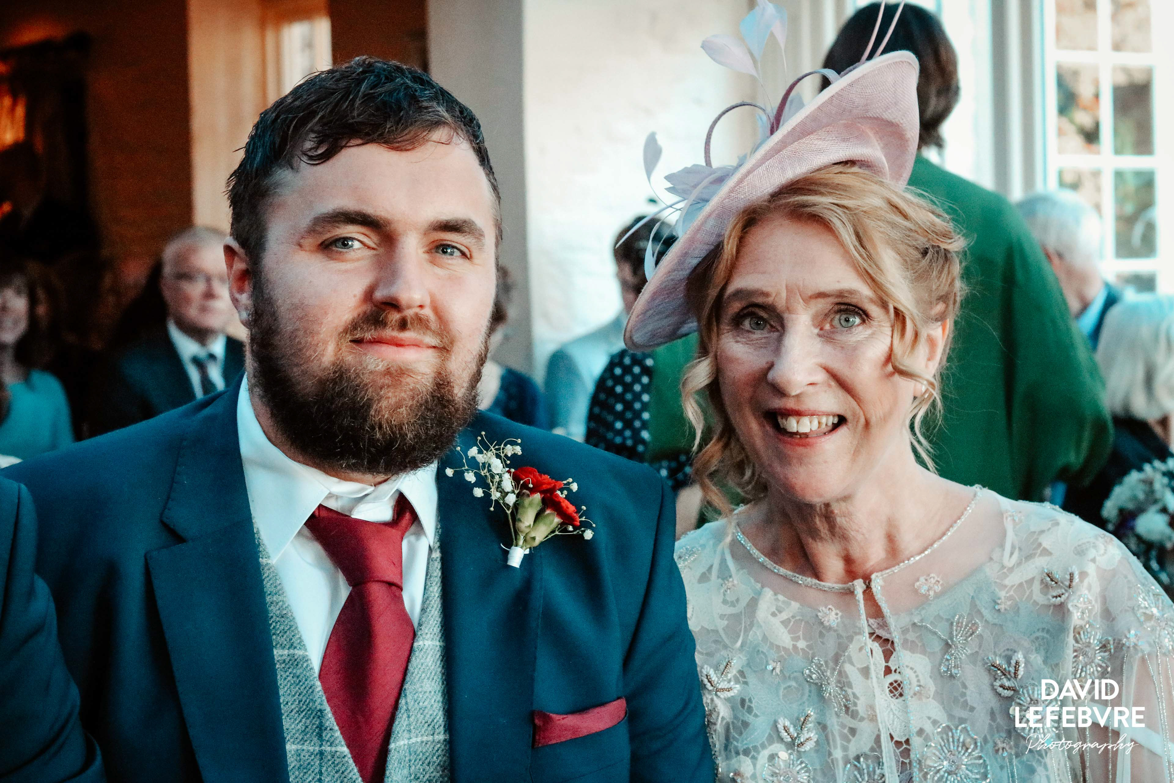 mother of groom and brother sat in bay tree hotel
