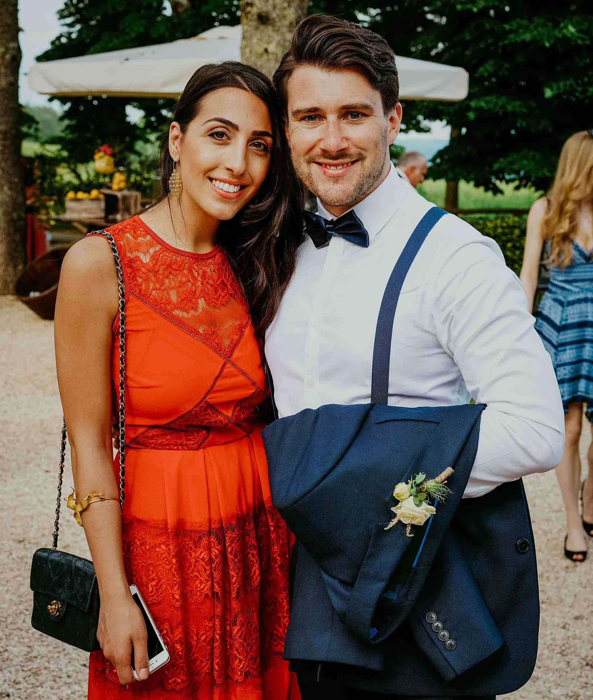 good looking couple at italian wedding
