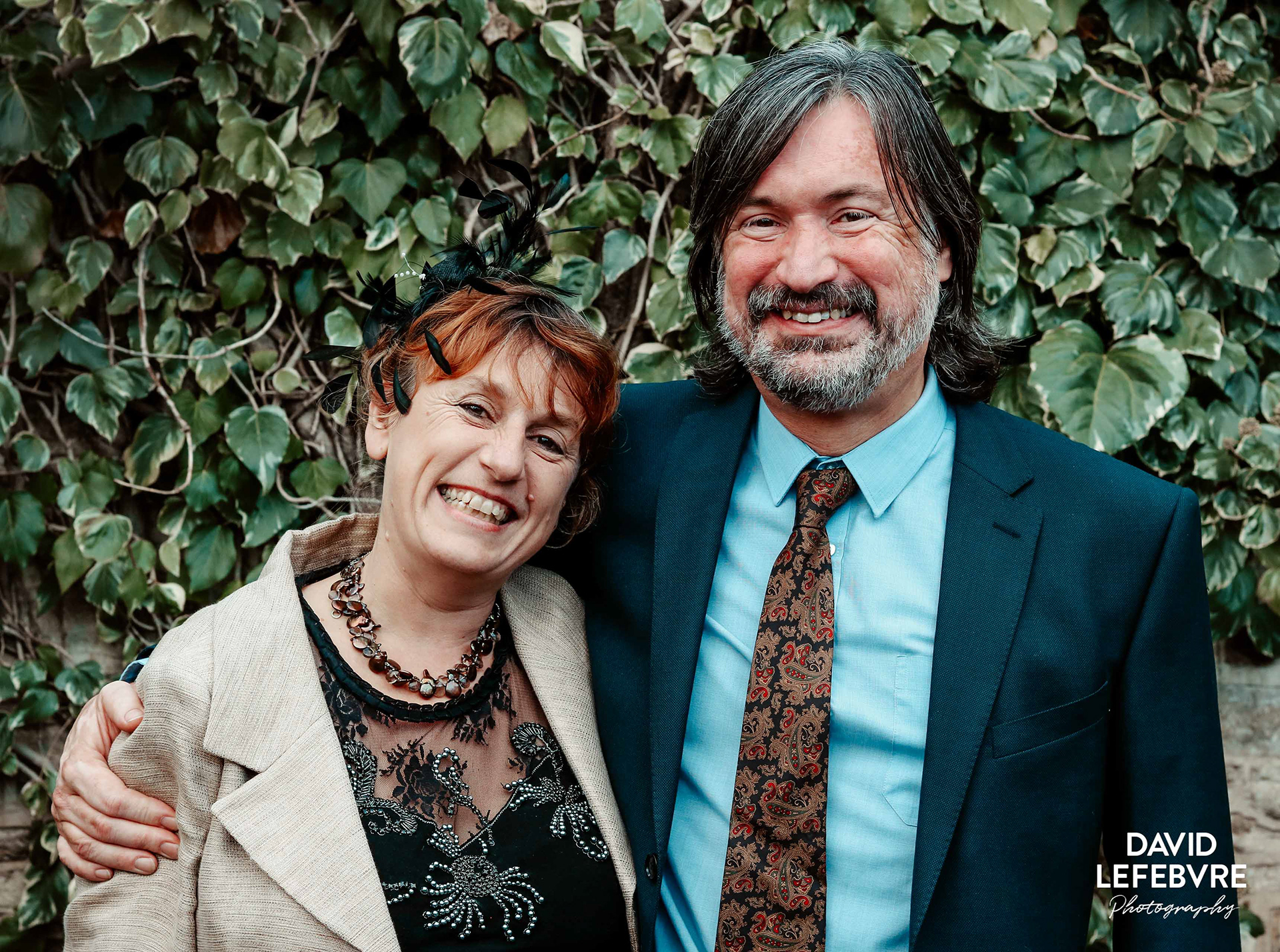 smiling couple decorative tie at bay tree hotel