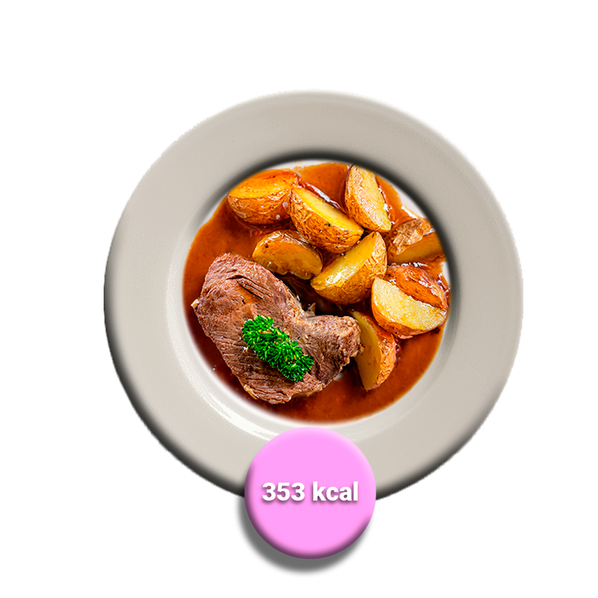 Carne al jugo con papas doradas