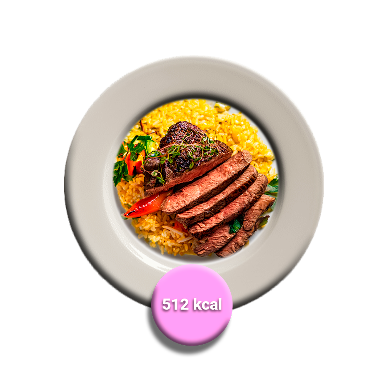 Beef a la plancha con arroz al curry