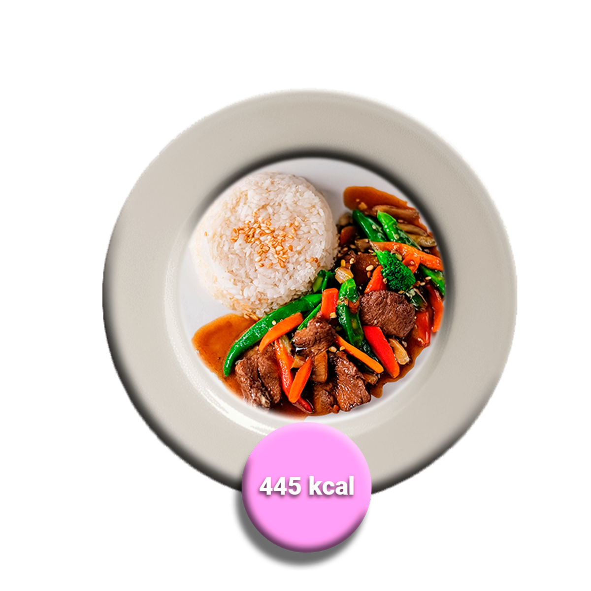 Chapsui de carne con arroz graneado