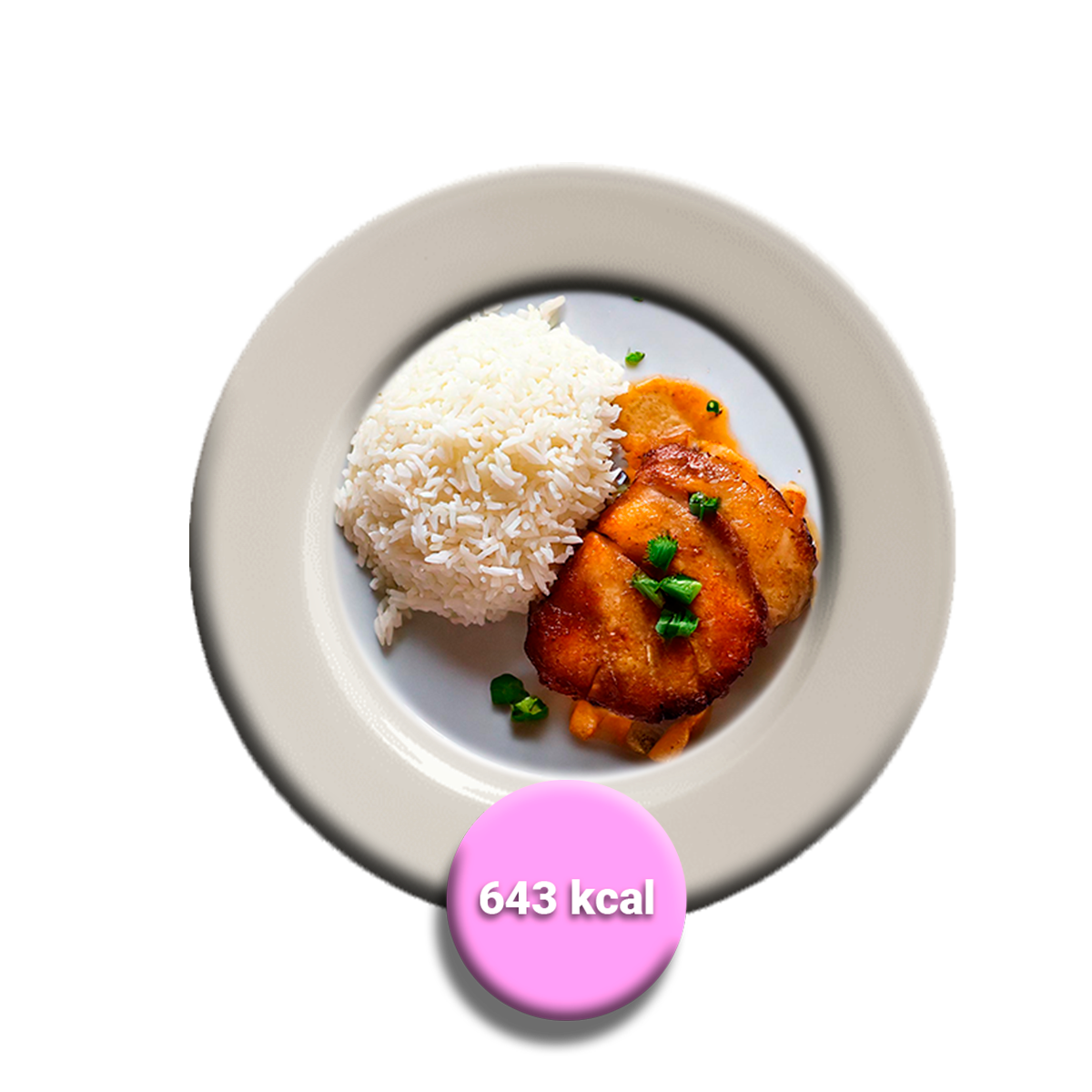 Cerdo asado con arroz graneado