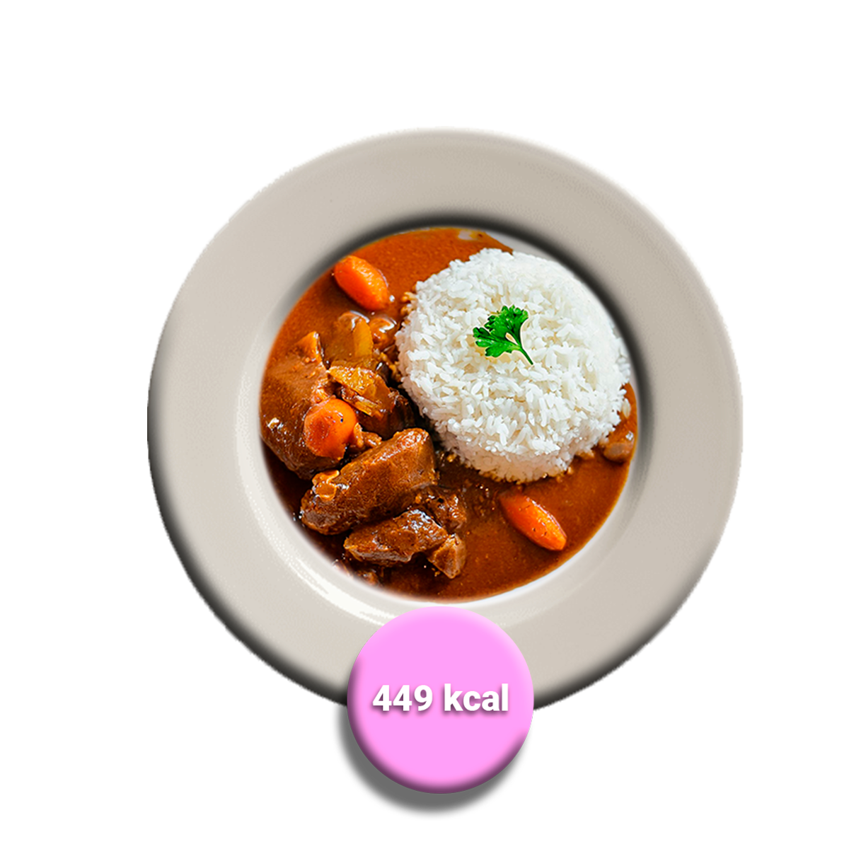 Carne al jugo con arroz graneado