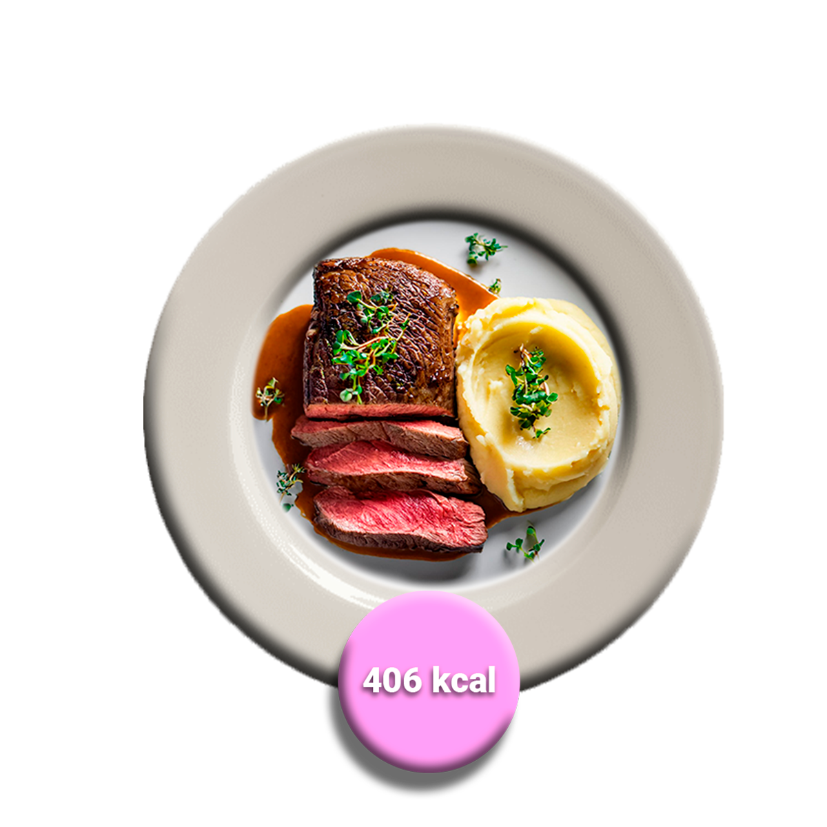 Beef a la plancha con puré 