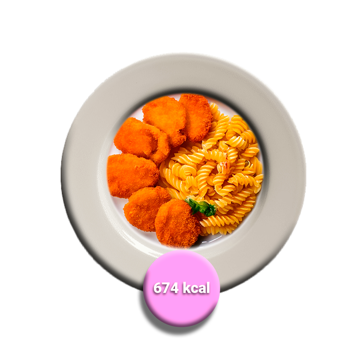 Nuggets de pollo con espirales