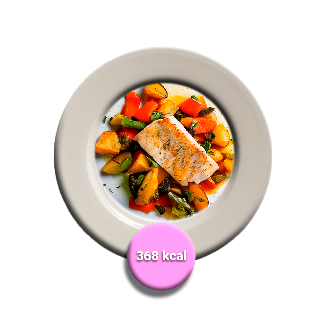 Reineta a la plancha con bouquetier de verduras