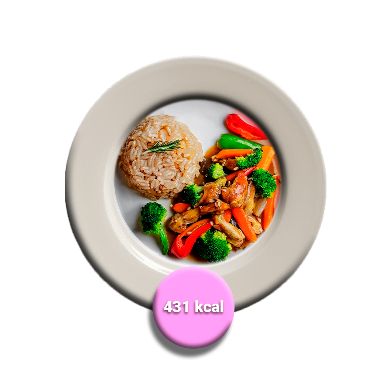 Chapsui de pollo con arroz graneado