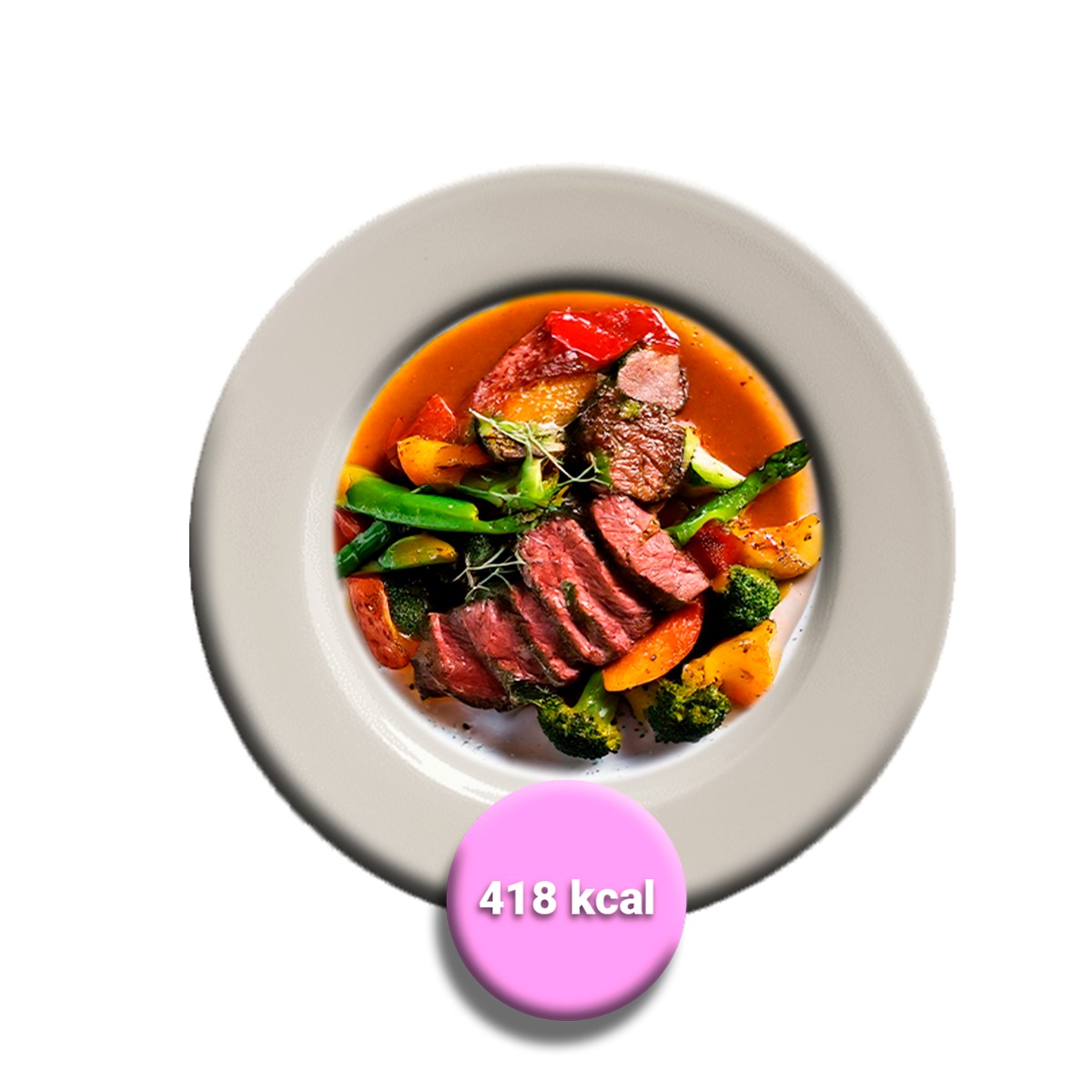 Beef a la plancha con bouquetier de verduras