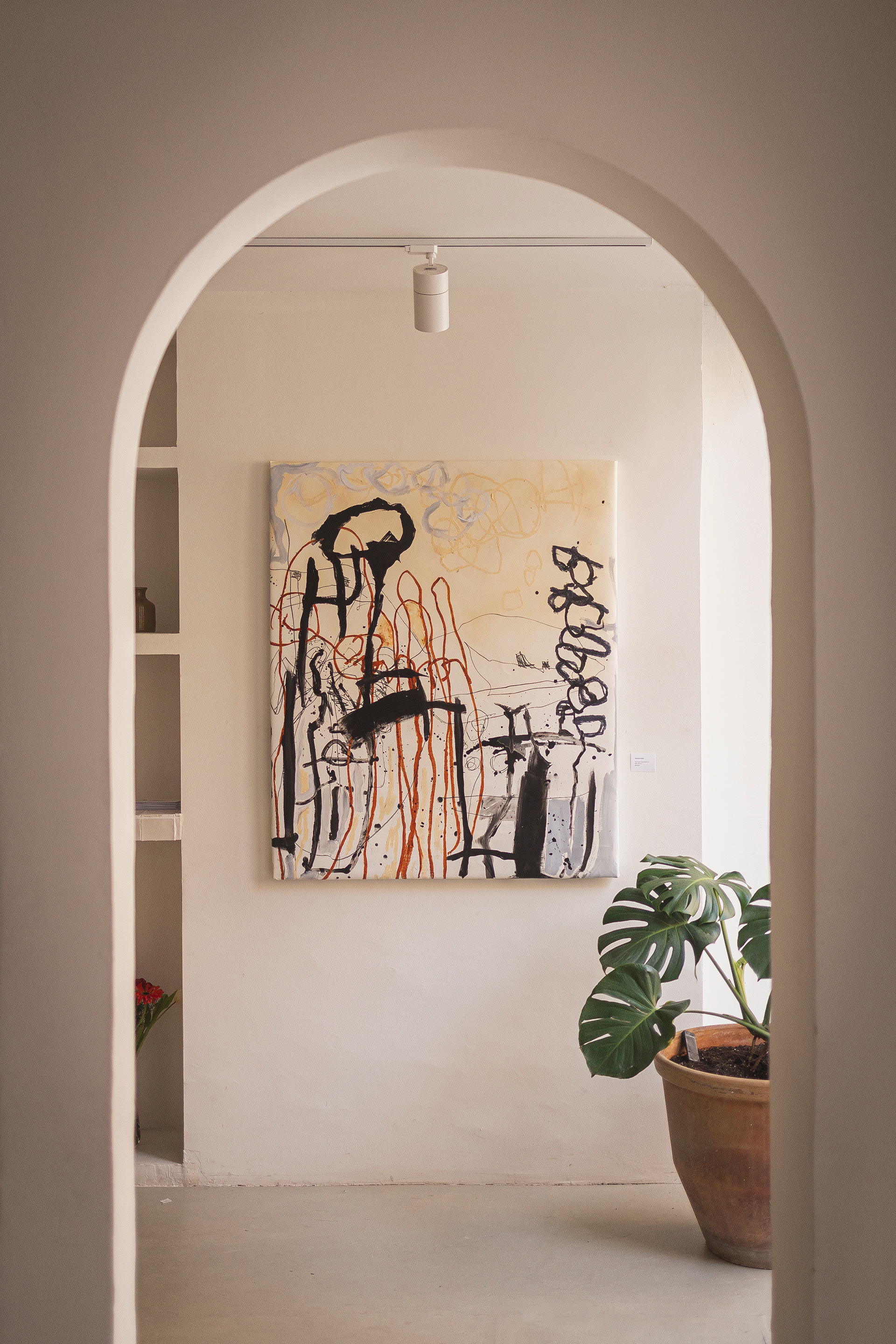 Failed hypothesis, mixed media on linen, 130x110cm