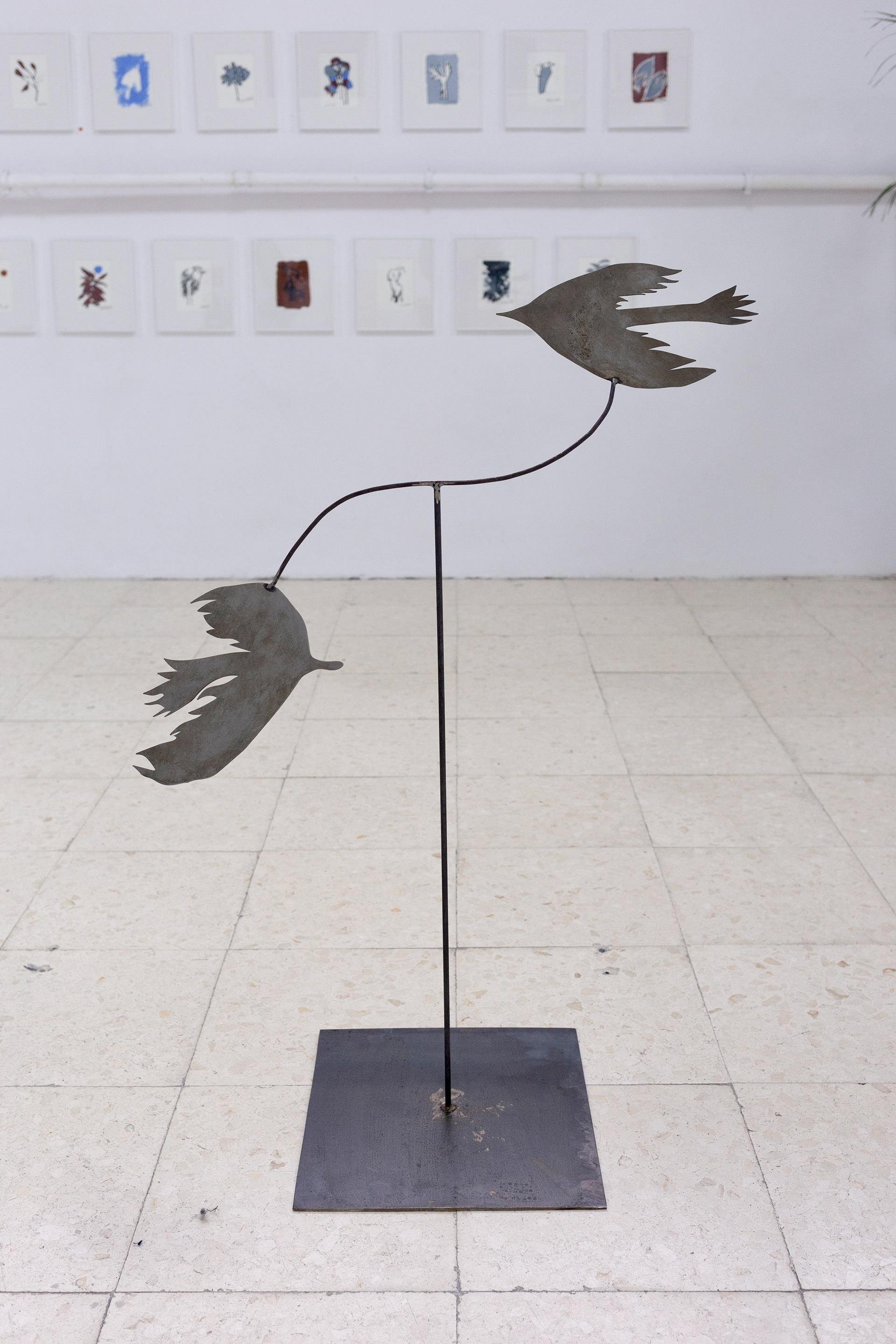 Birds, 2025, iron and steel, 60x60x100cm