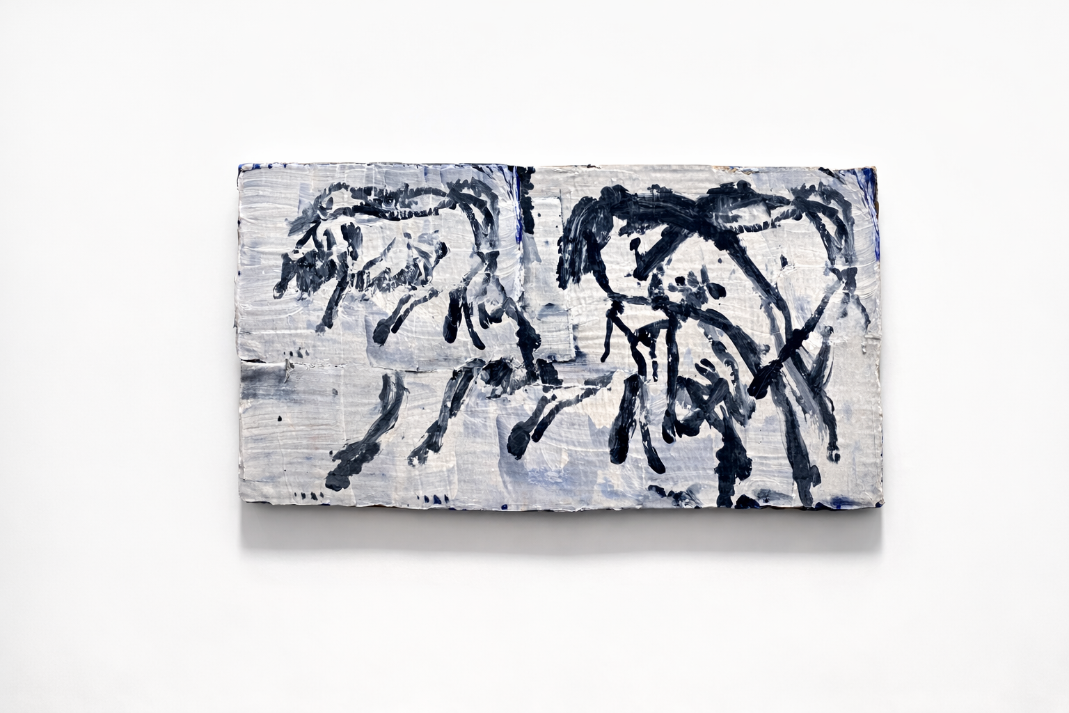 Cave animals, 2026, acrylic on cardboard, 44x35cm