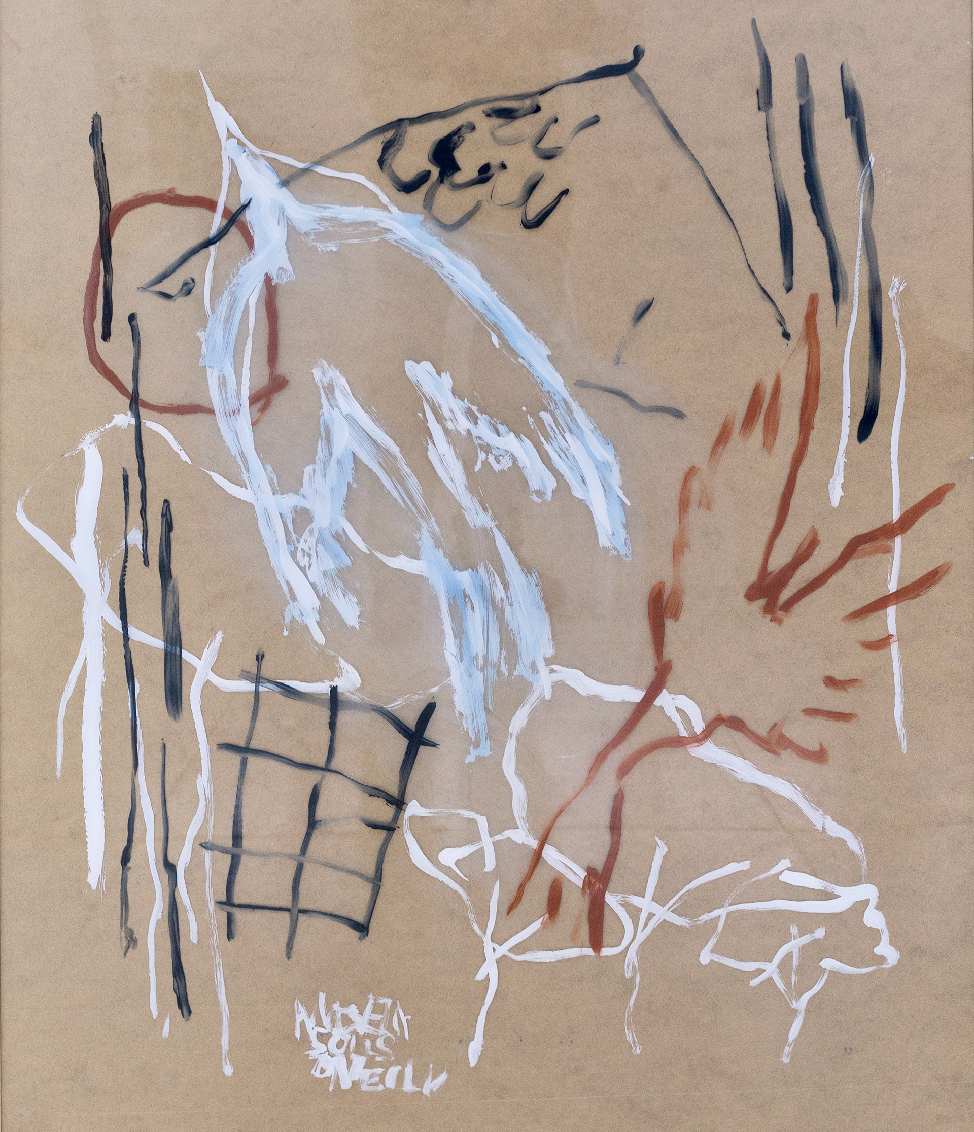 The sound of the wind, 2025, acrylic on methacrylate, 76x90cm