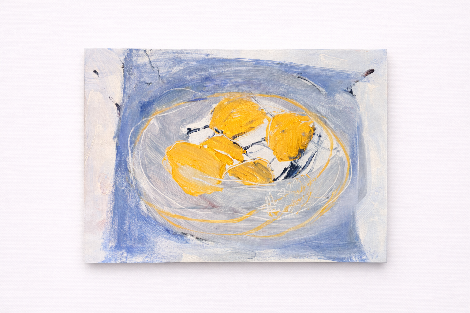 A nest of suns, 2026, acrylic on paper, 44x35cm