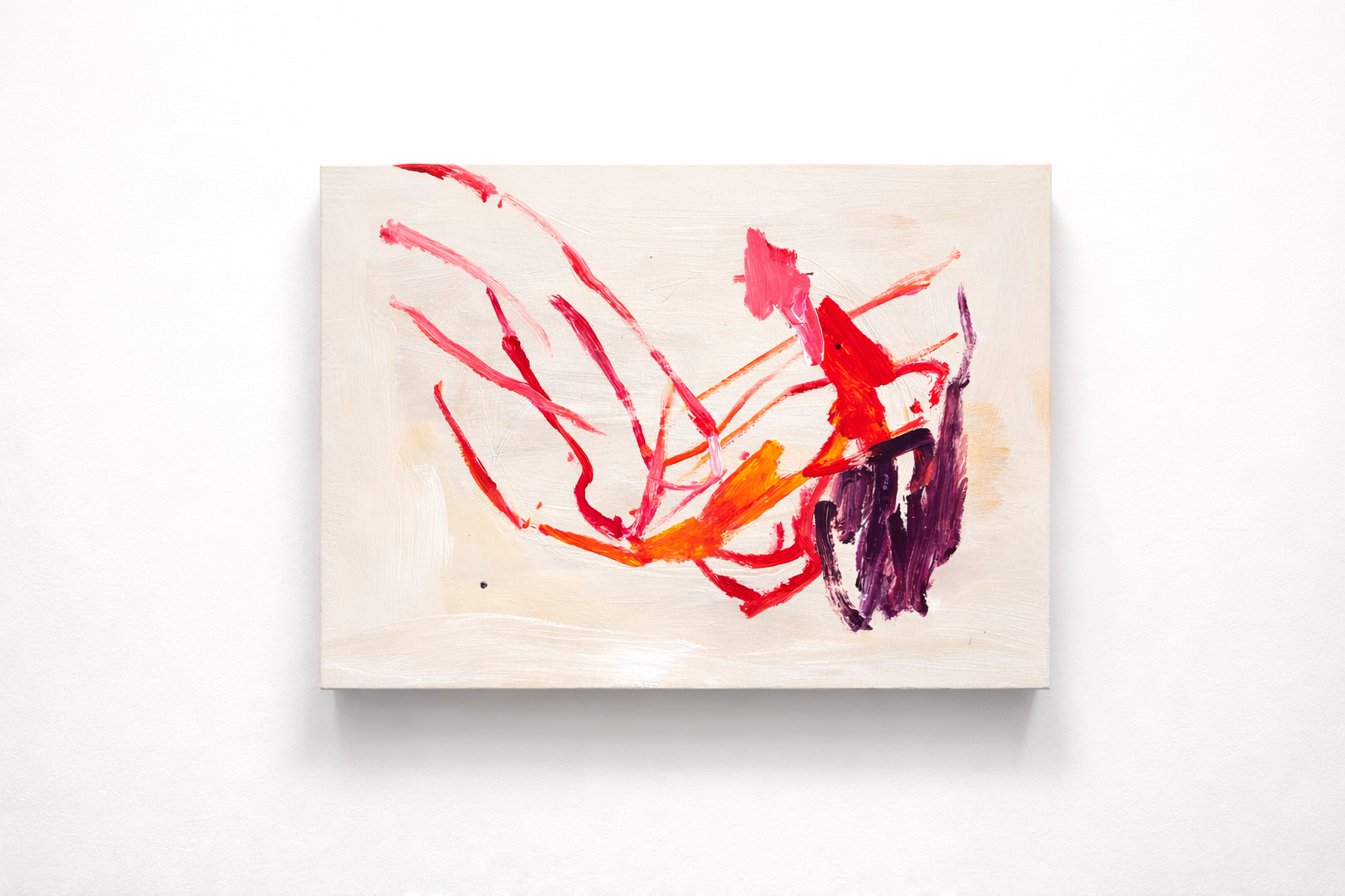 Dream fragment, 2026, acrylic on wood, 44x35cm