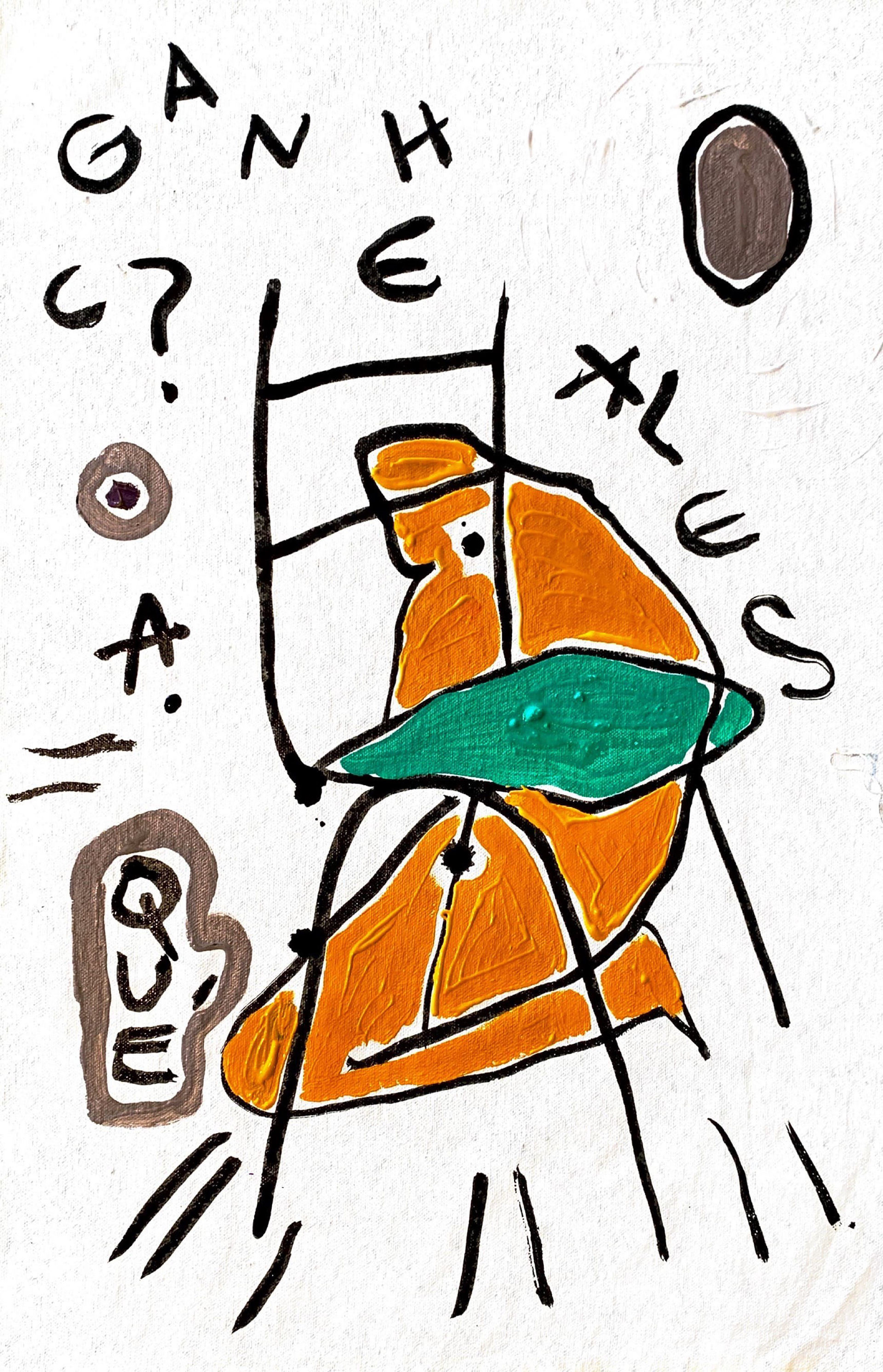 What are you doing?, 2023, mixed media, 50x60cm