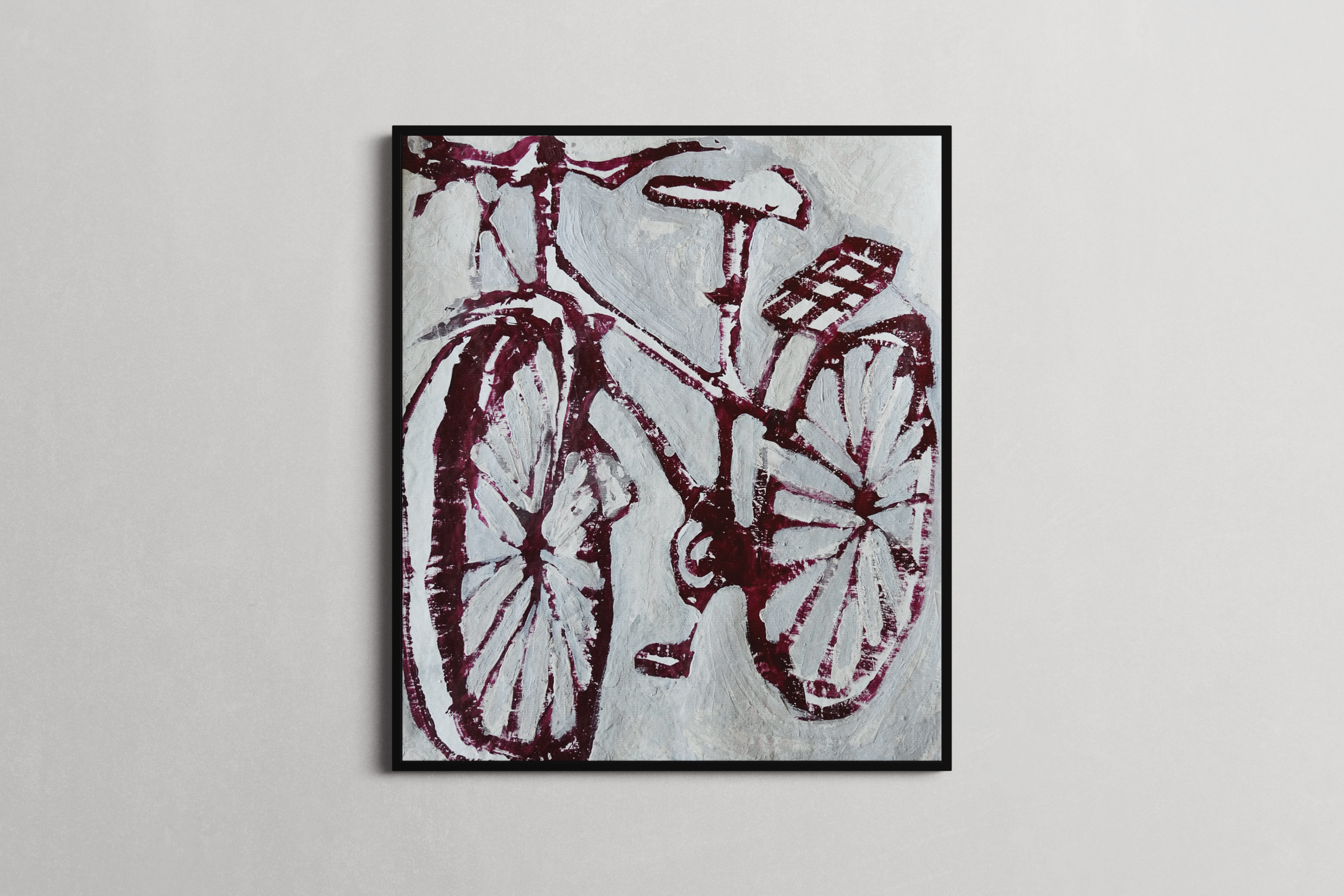 2024, mixed media on canvas, 70x73cm