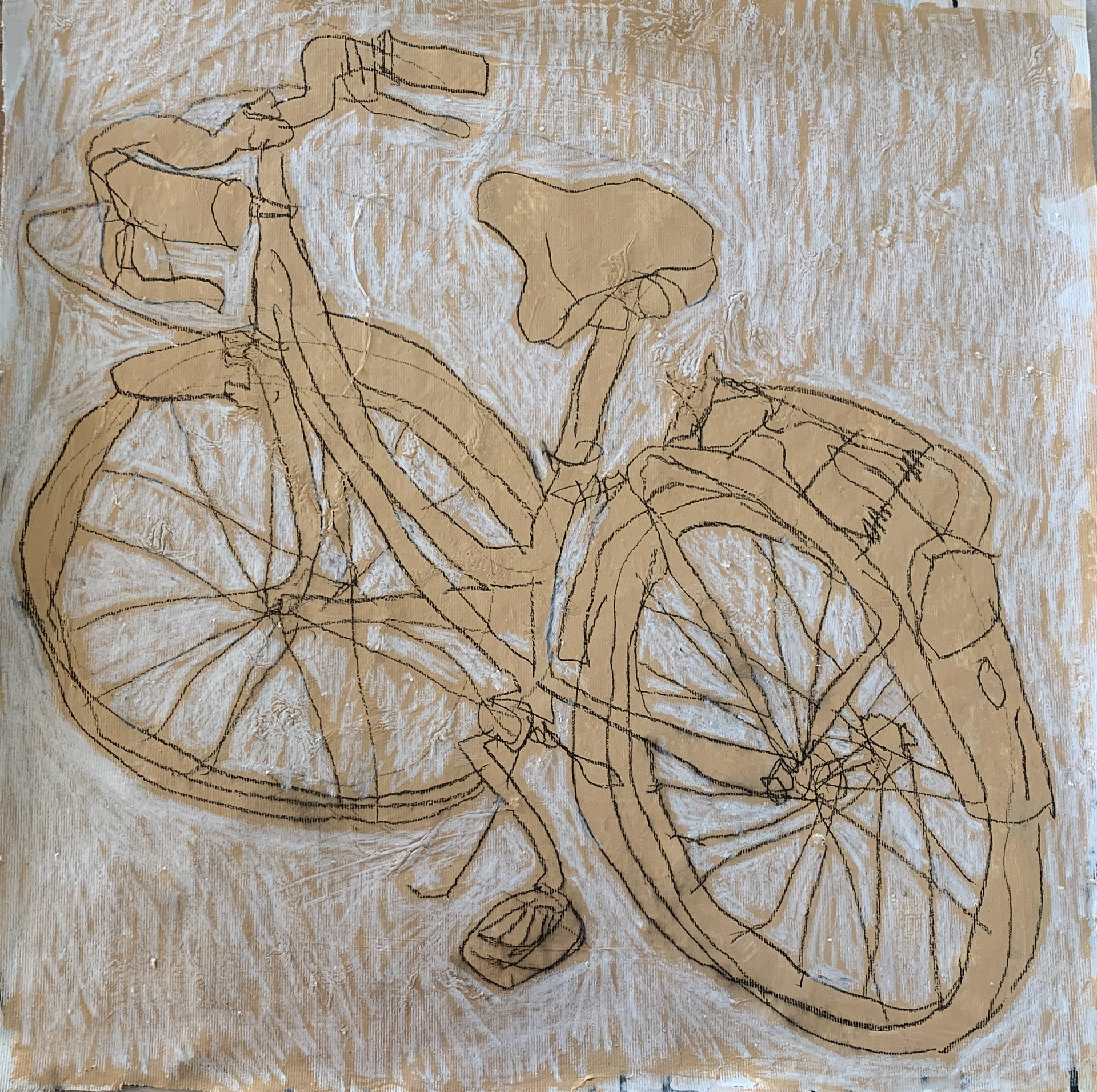 2024, mixed media on canvas, 70x70cm