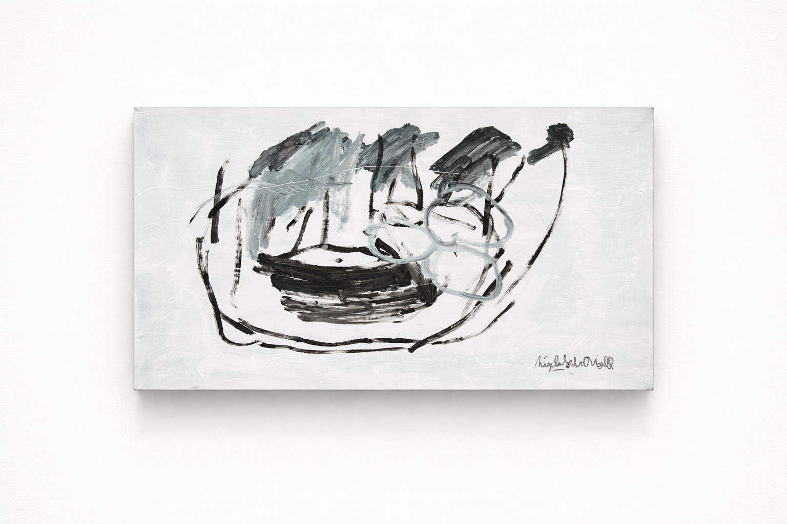 Hand as Vessel, 2026, acrylic on wood, 50x35cm