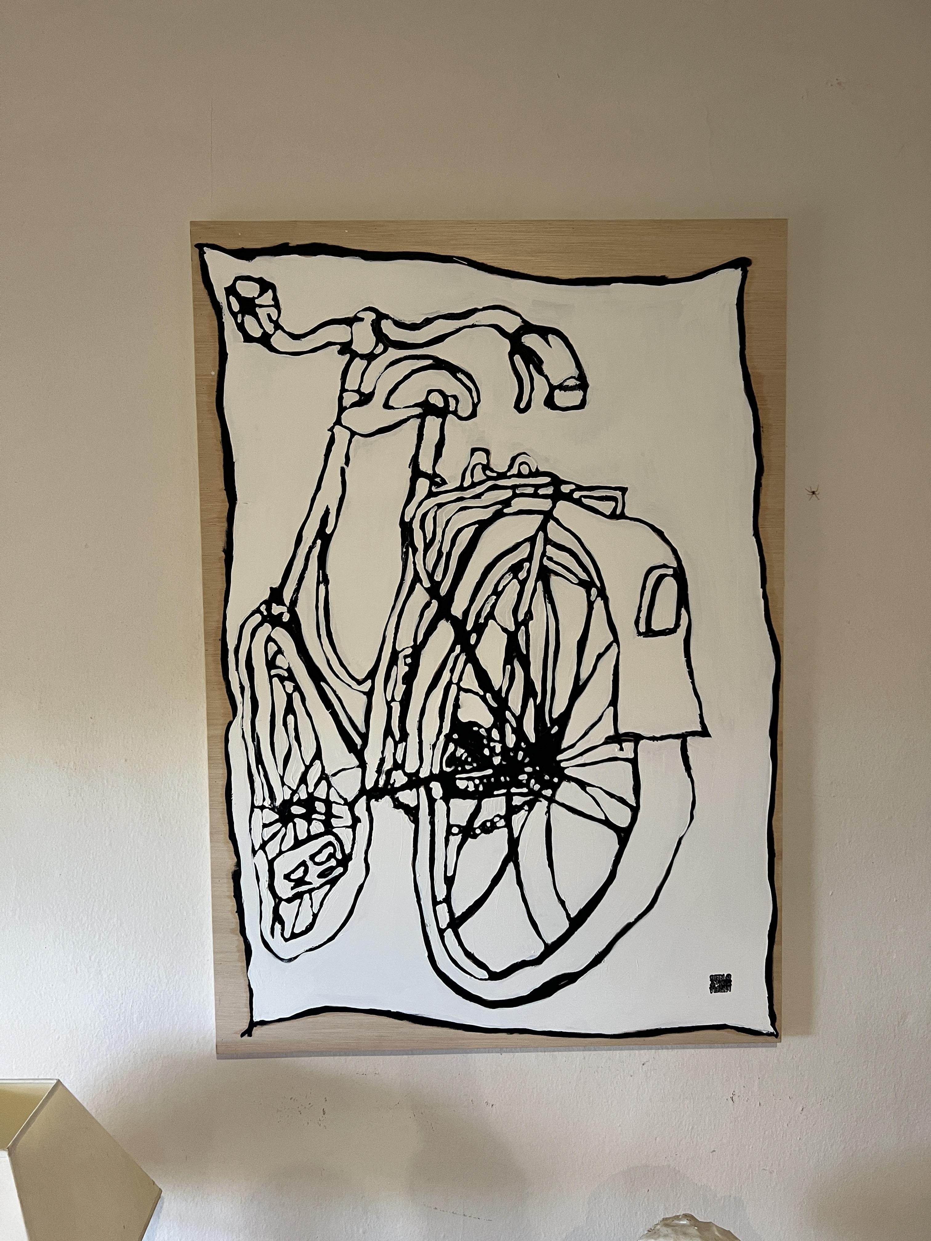 2024, mixed media on wood, 120x80cm