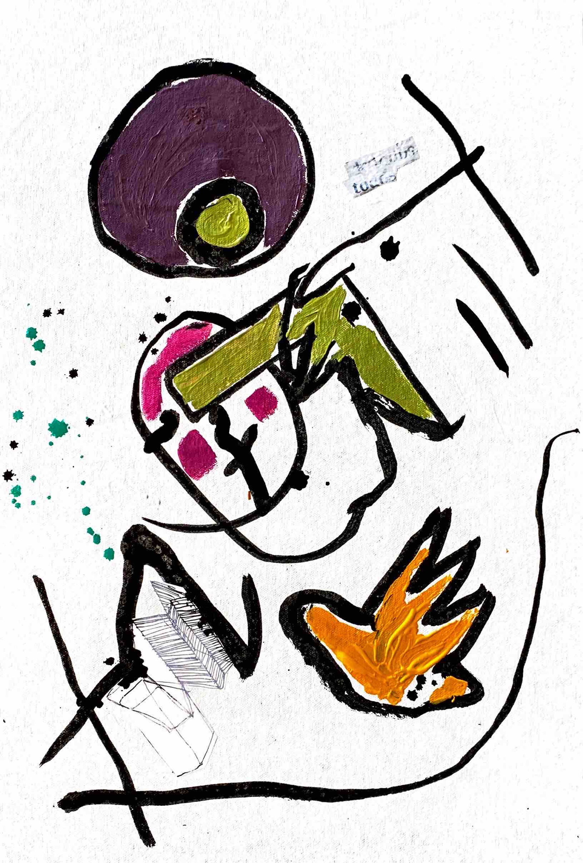 Do not do that again, 2023, mixed media, 50x60cm