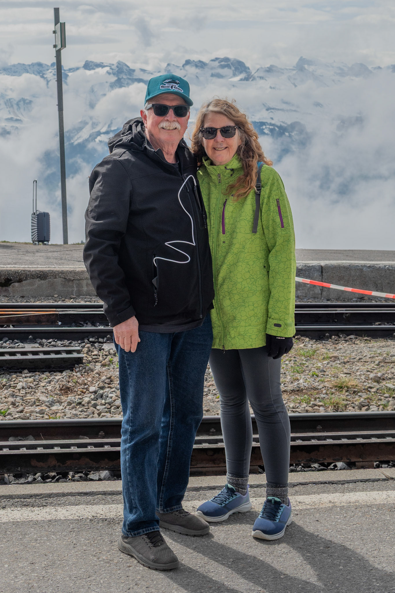 Jody & Dave at the top of Rigi