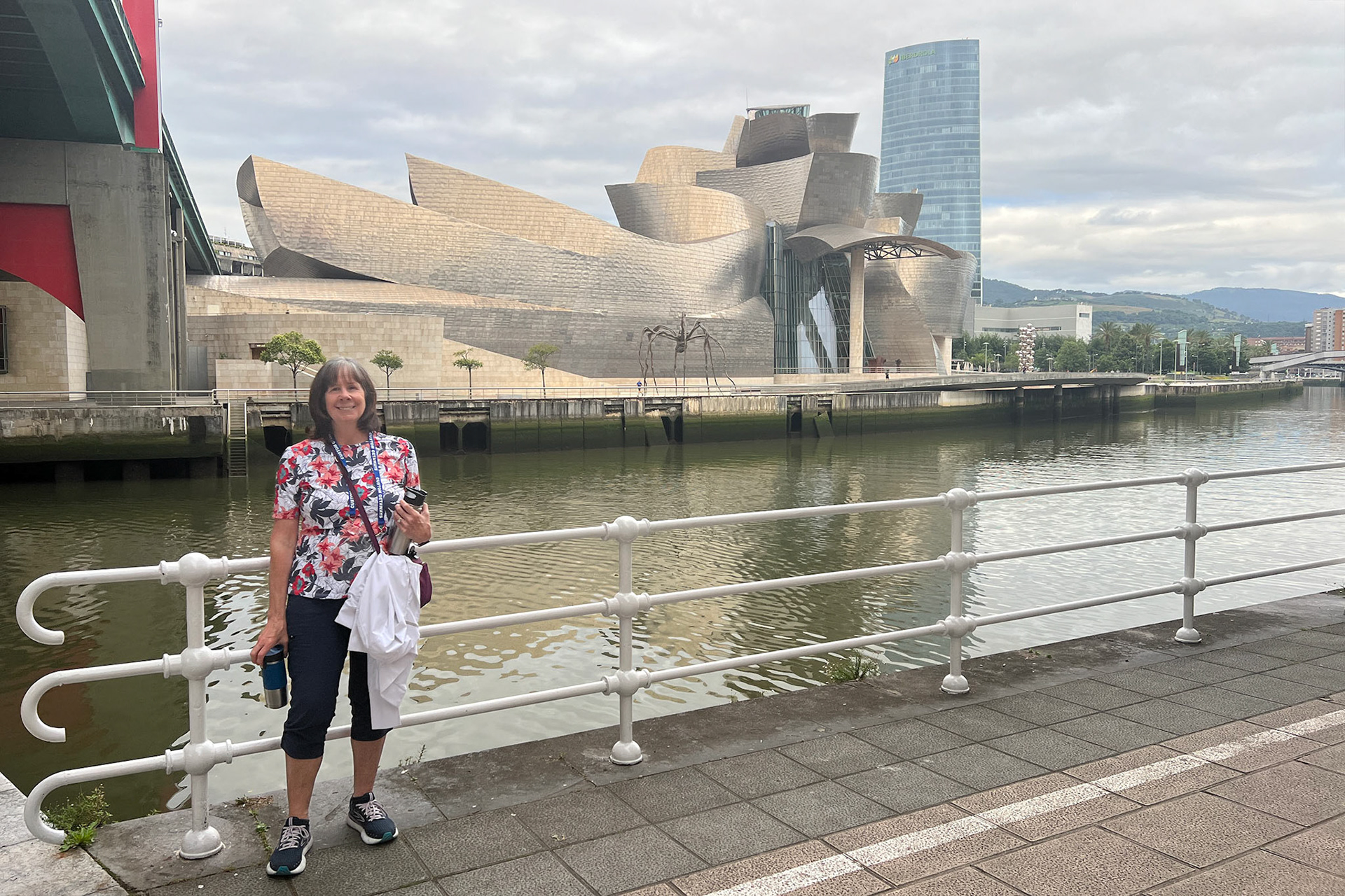 Jill Kyte outside of the Guggenheim