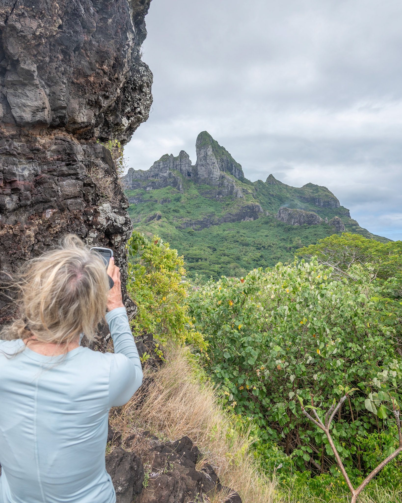 At the Finger of God on Bora Bora