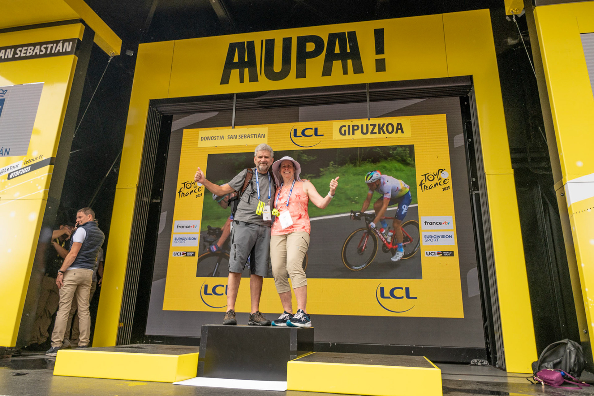 Jill & Steve still on the podium