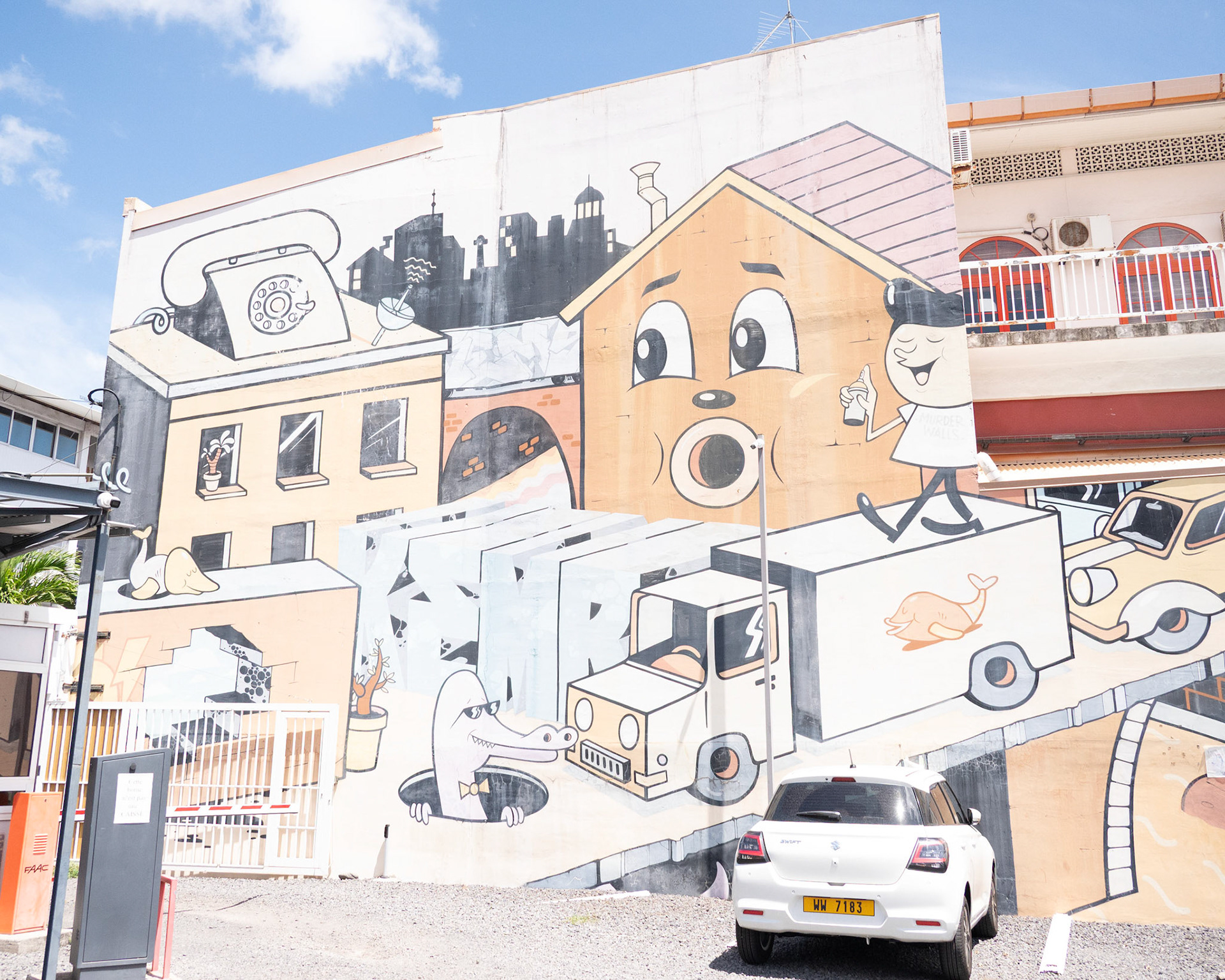 Mural in Papeete