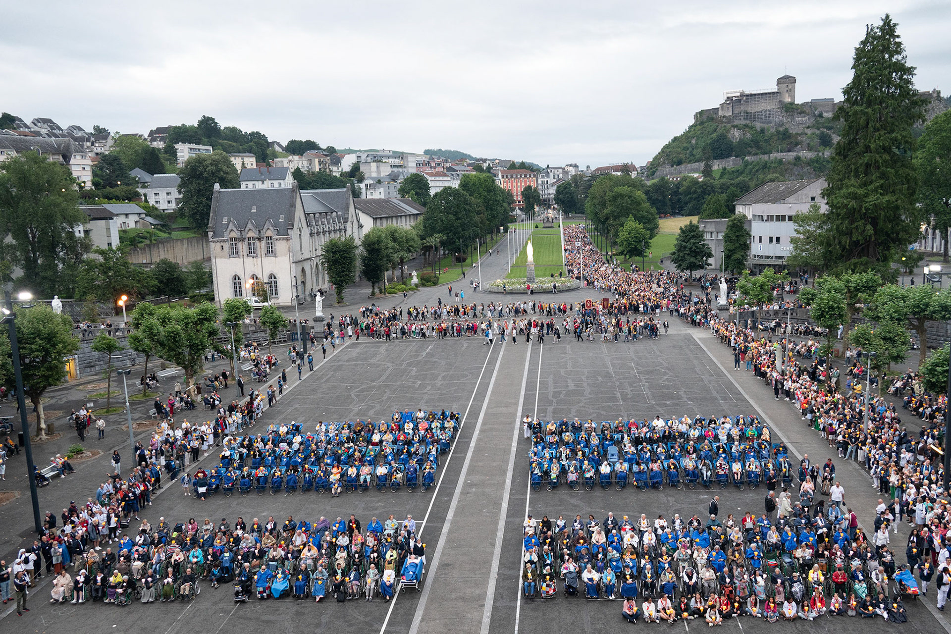 Lourdes candlelight mass