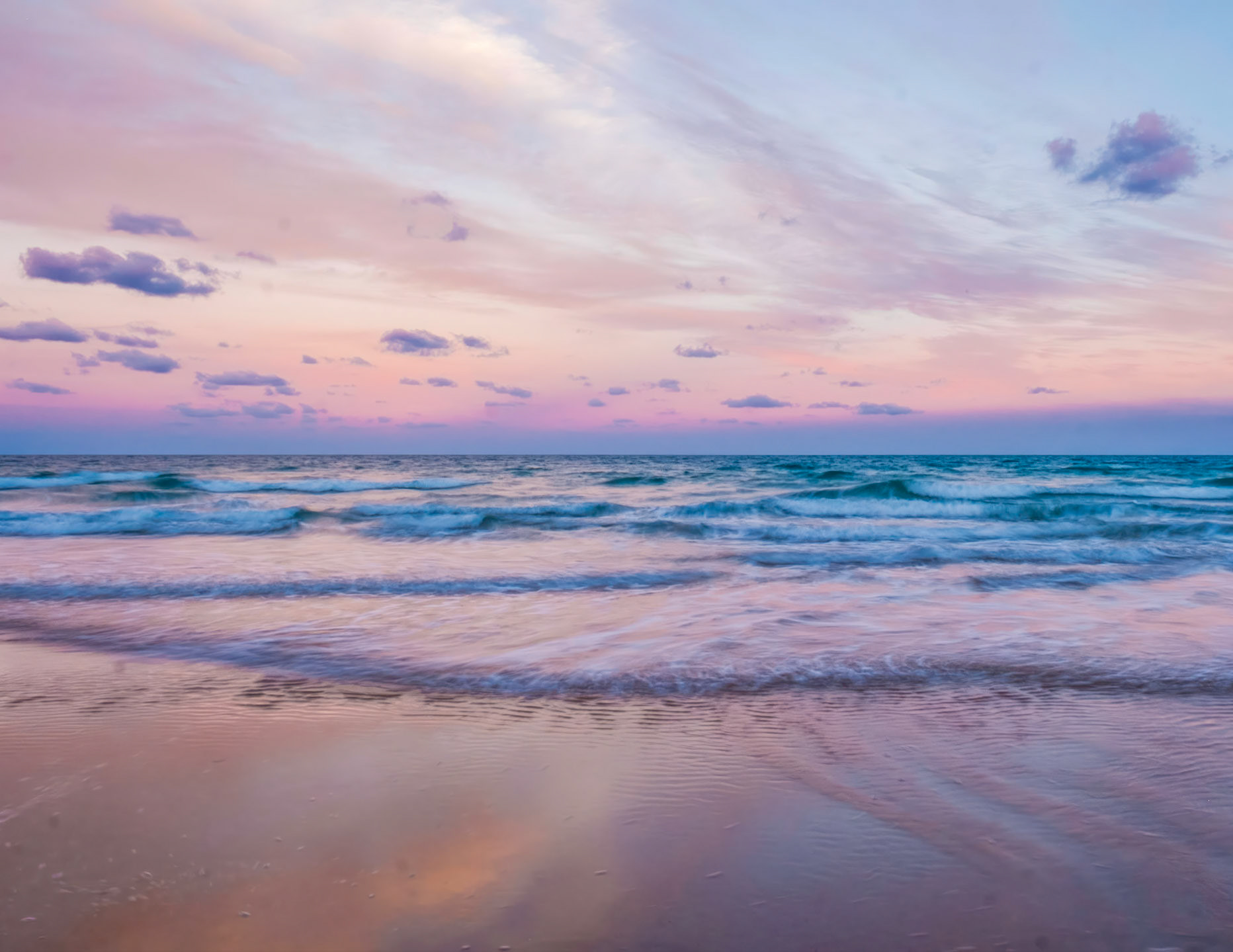 Pastel hues at Bingil Bay, QLD Australia