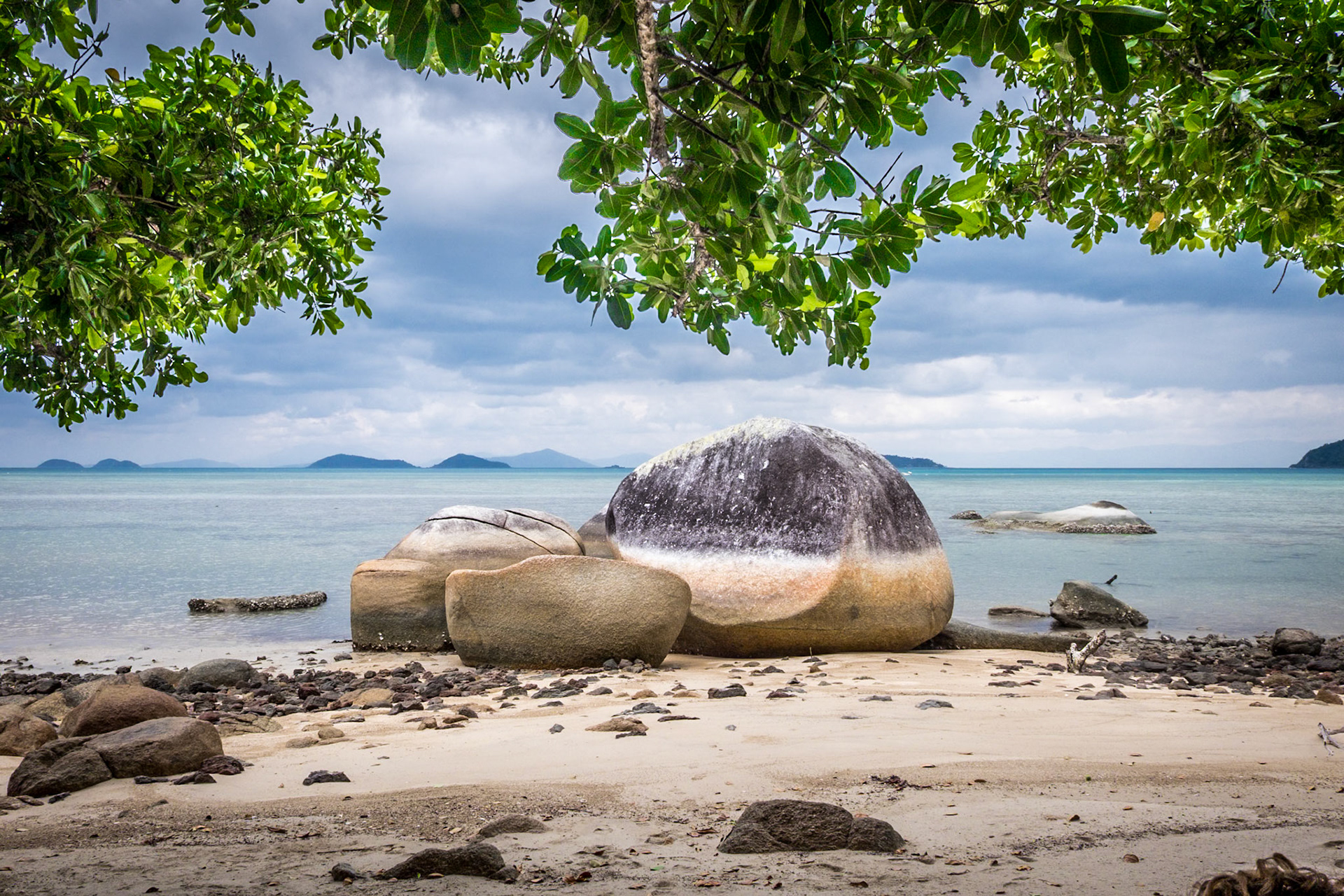 The walk to Coconut Bay on Dunk Island takes you past these cool rocks.