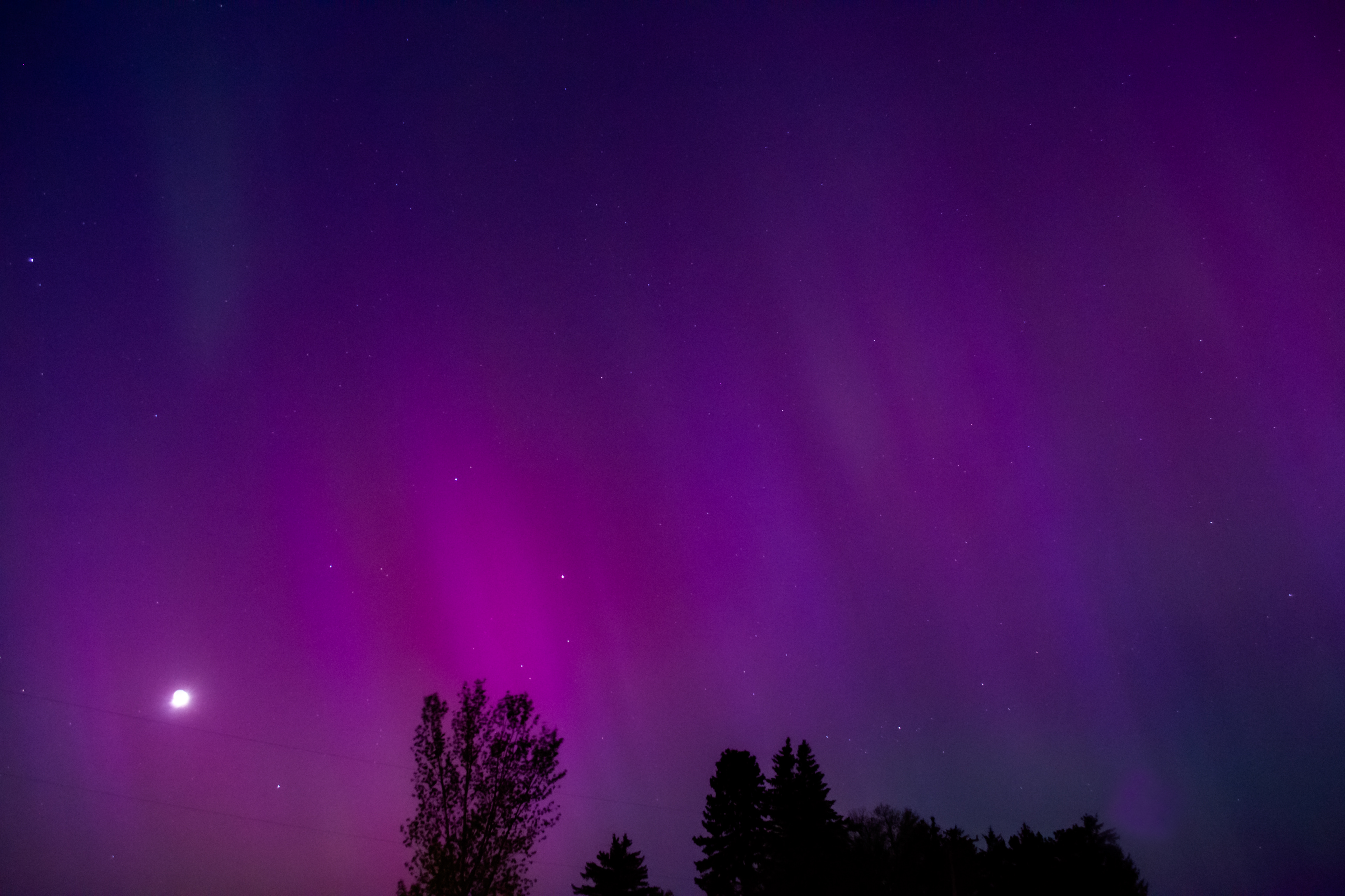 Aurora Borealis in Chisago County, Minnesota.