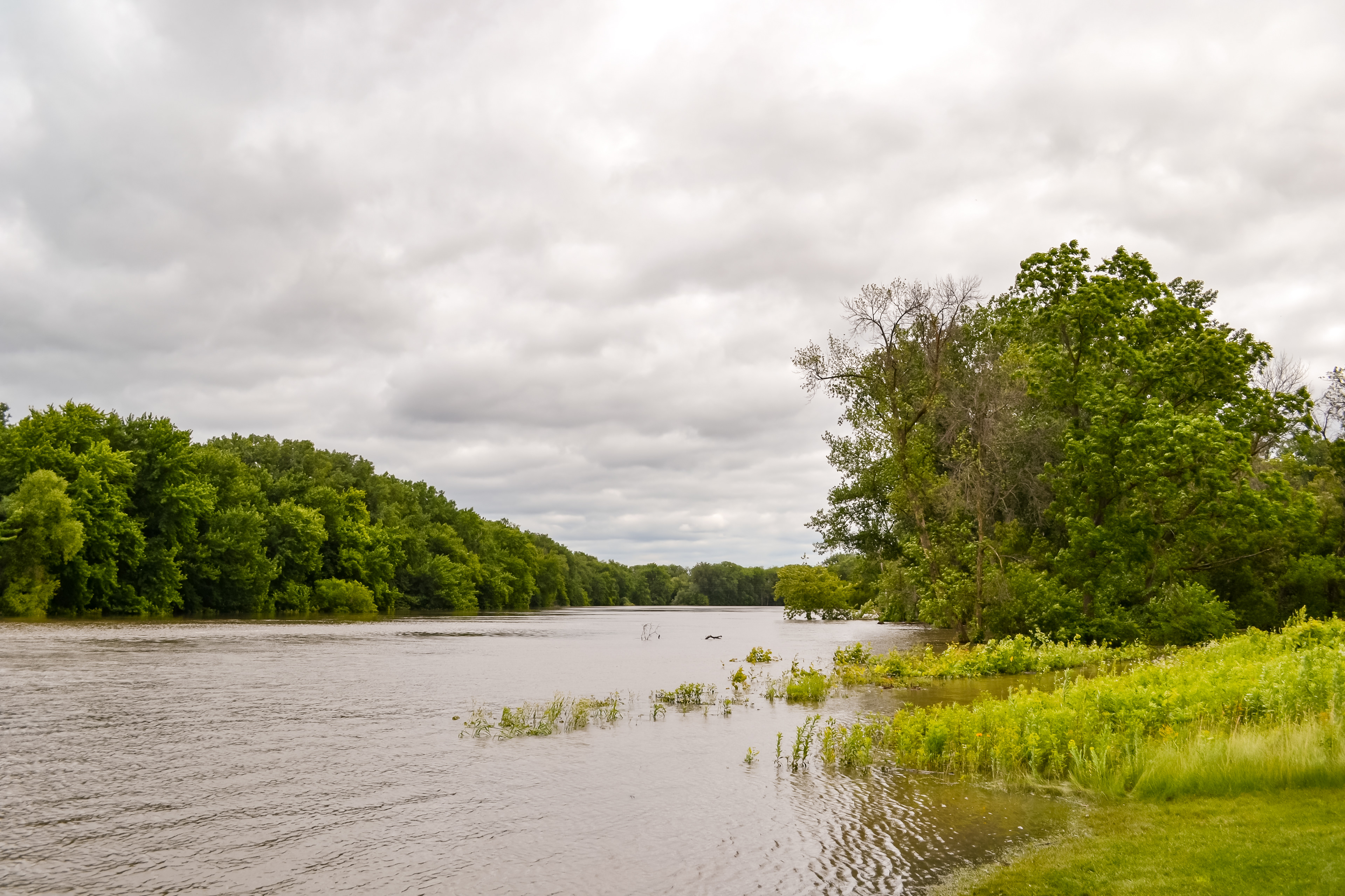 Minnesota River Flood. The Landing. Shakopee, MN. June 2024.