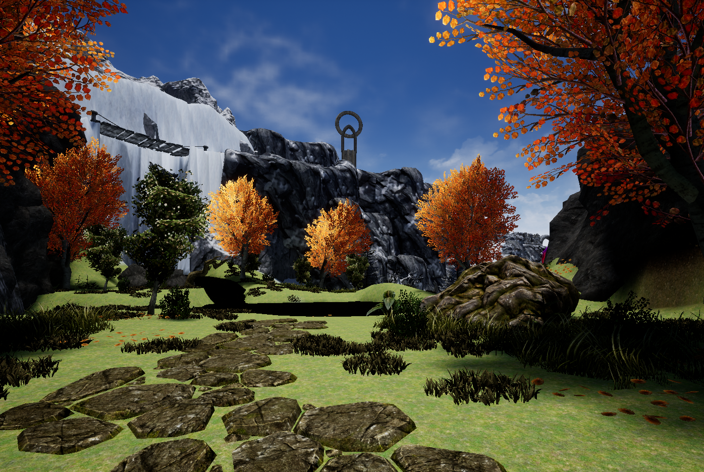 Point of view from the preserved part of the corrupted area