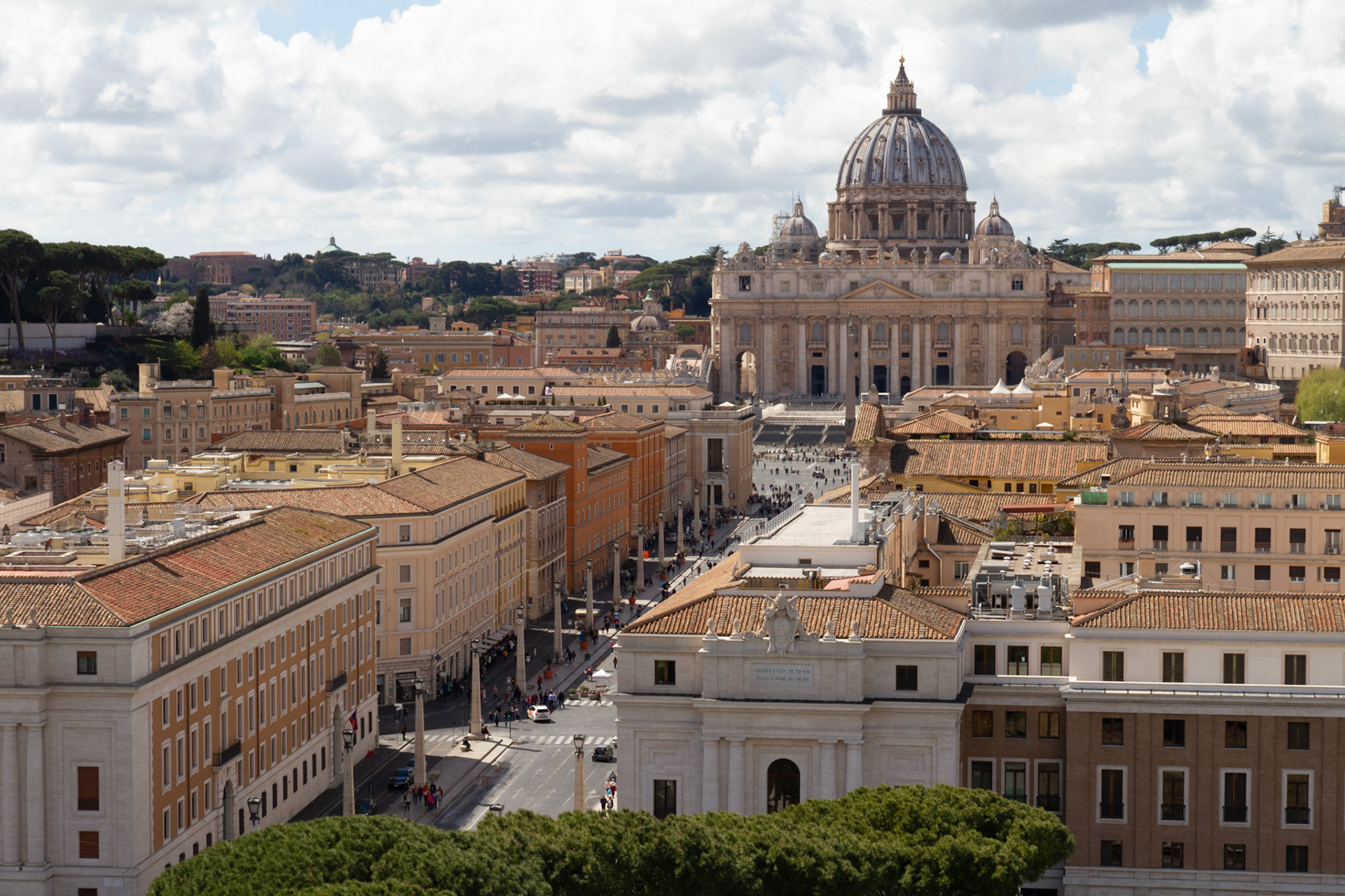 St. Peter's Basilica from Castel Sant'Angelo