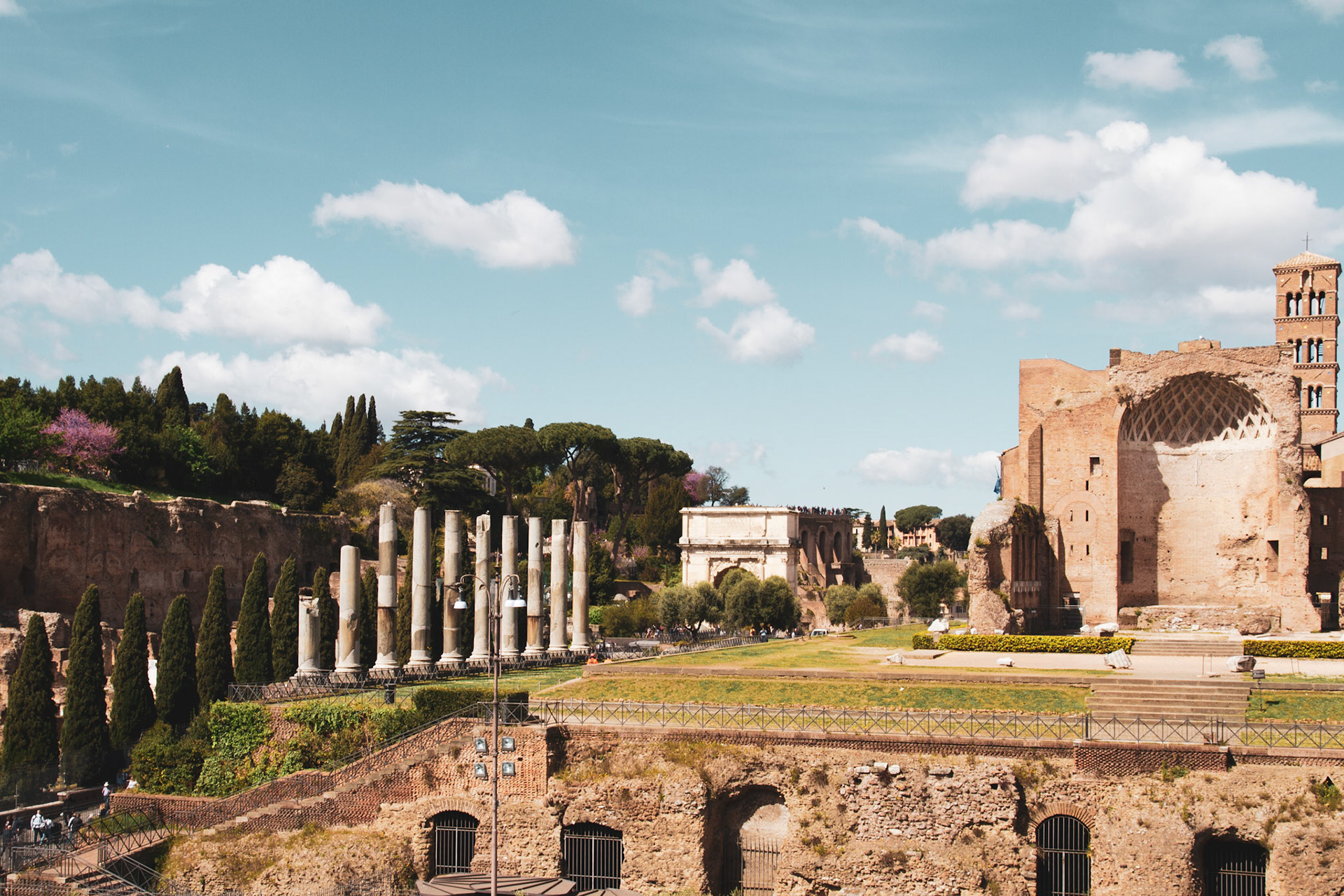 Palatine Hill from Colosseum