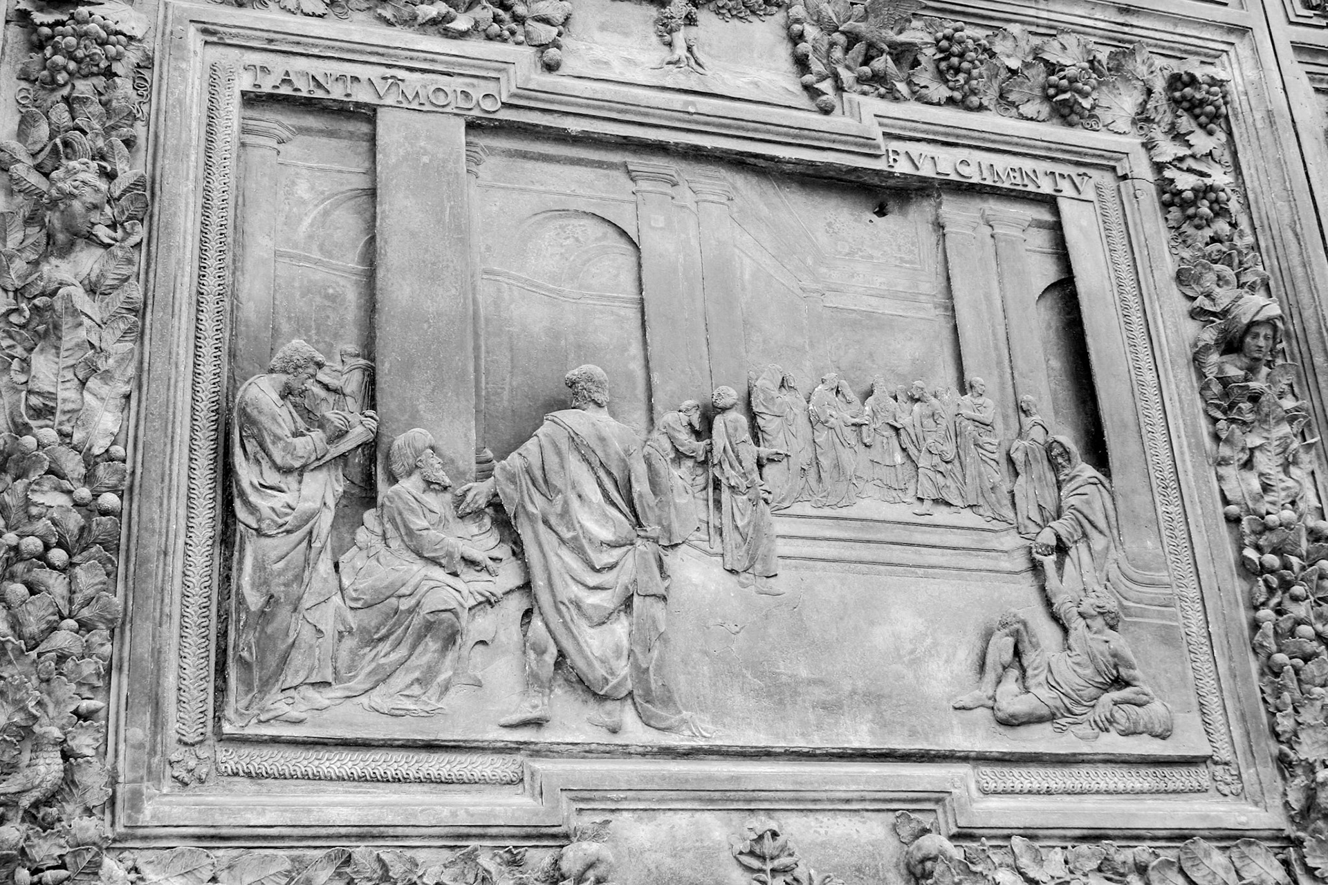Panel from the bronze doors of Pisa Cathedral