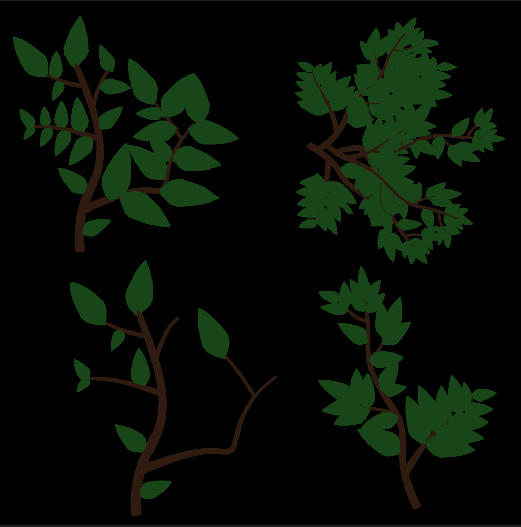 2048 x 2048 - Leaves and Branches Color ID Map